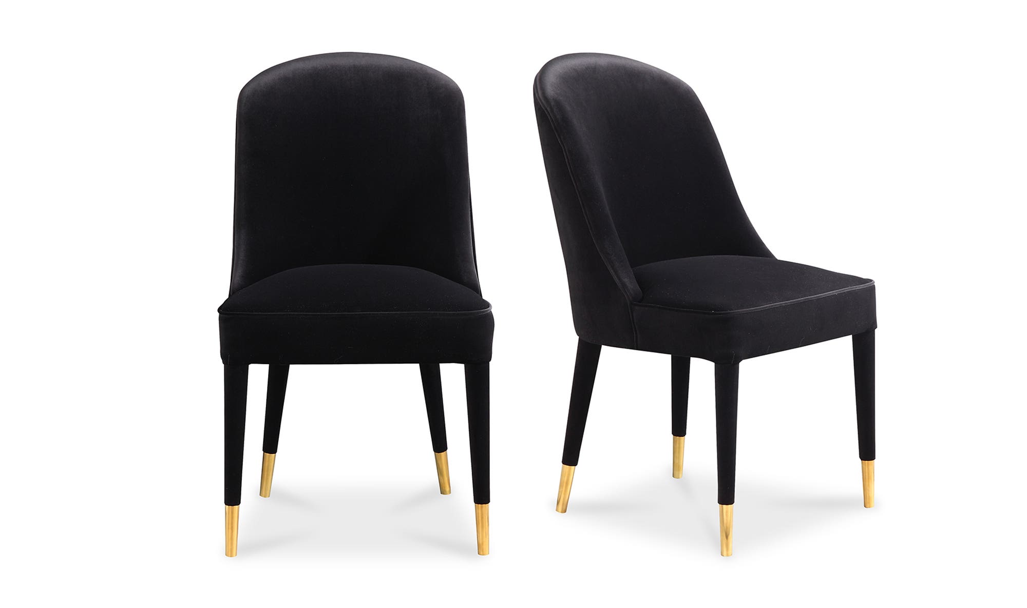 Moe's Liberty Contemporary Dining Chair Set of 2 - Black