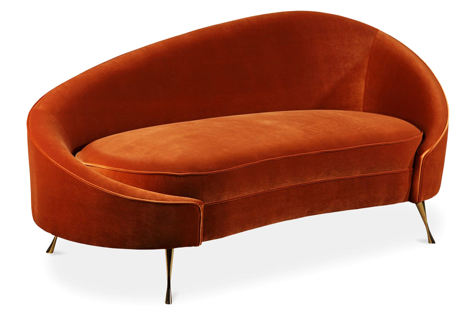 Moe's Abigail Chaise - Orange