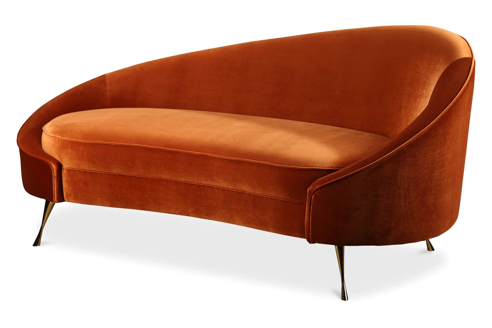 Moe's Abigail Chaise - Orange