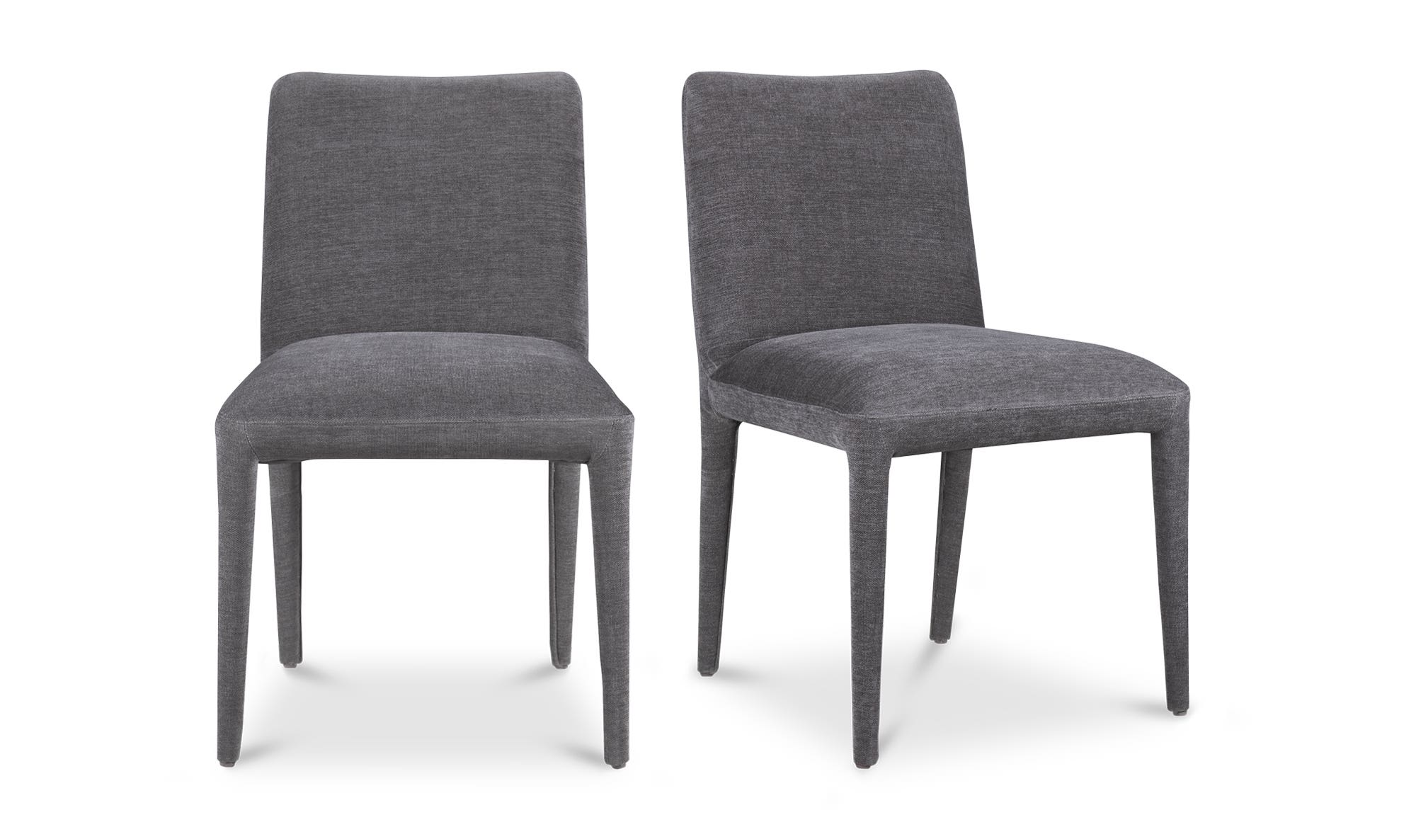 Moe's Calla Contemporary Dining Chair Set of 2 - Dark Gray