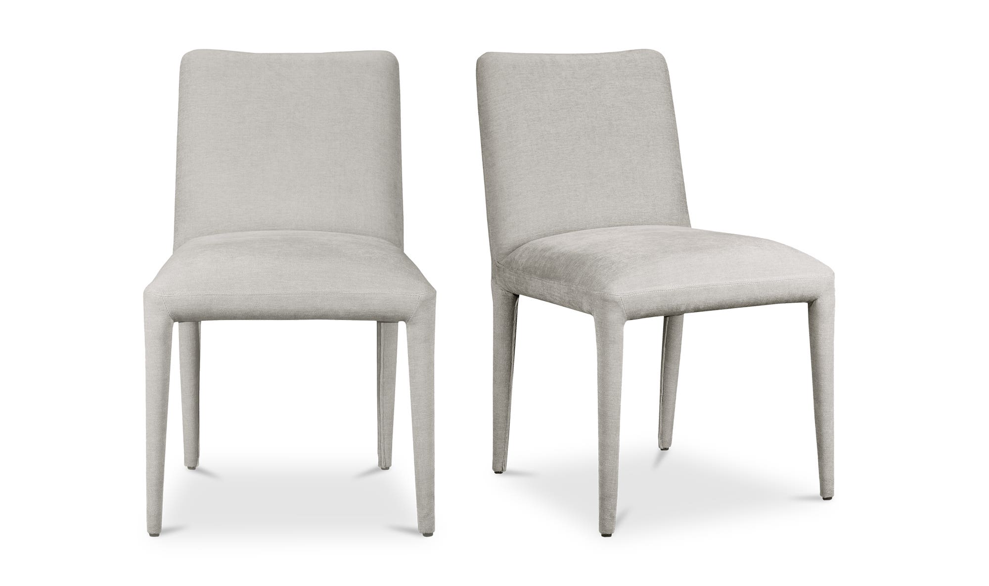 Moe's Calla Contemporary Dining Chair Set of 2 - Light Gray