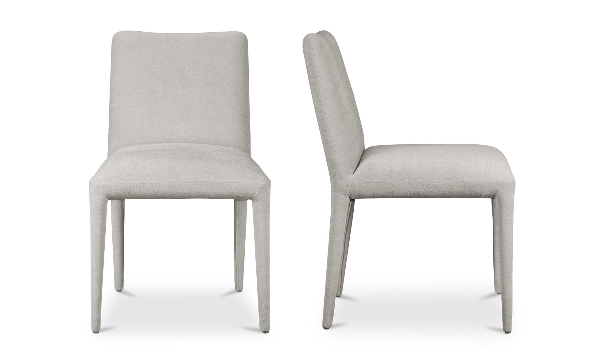 Moe's Calla Contemporary Dining Chair Set of 2 - Light Gray