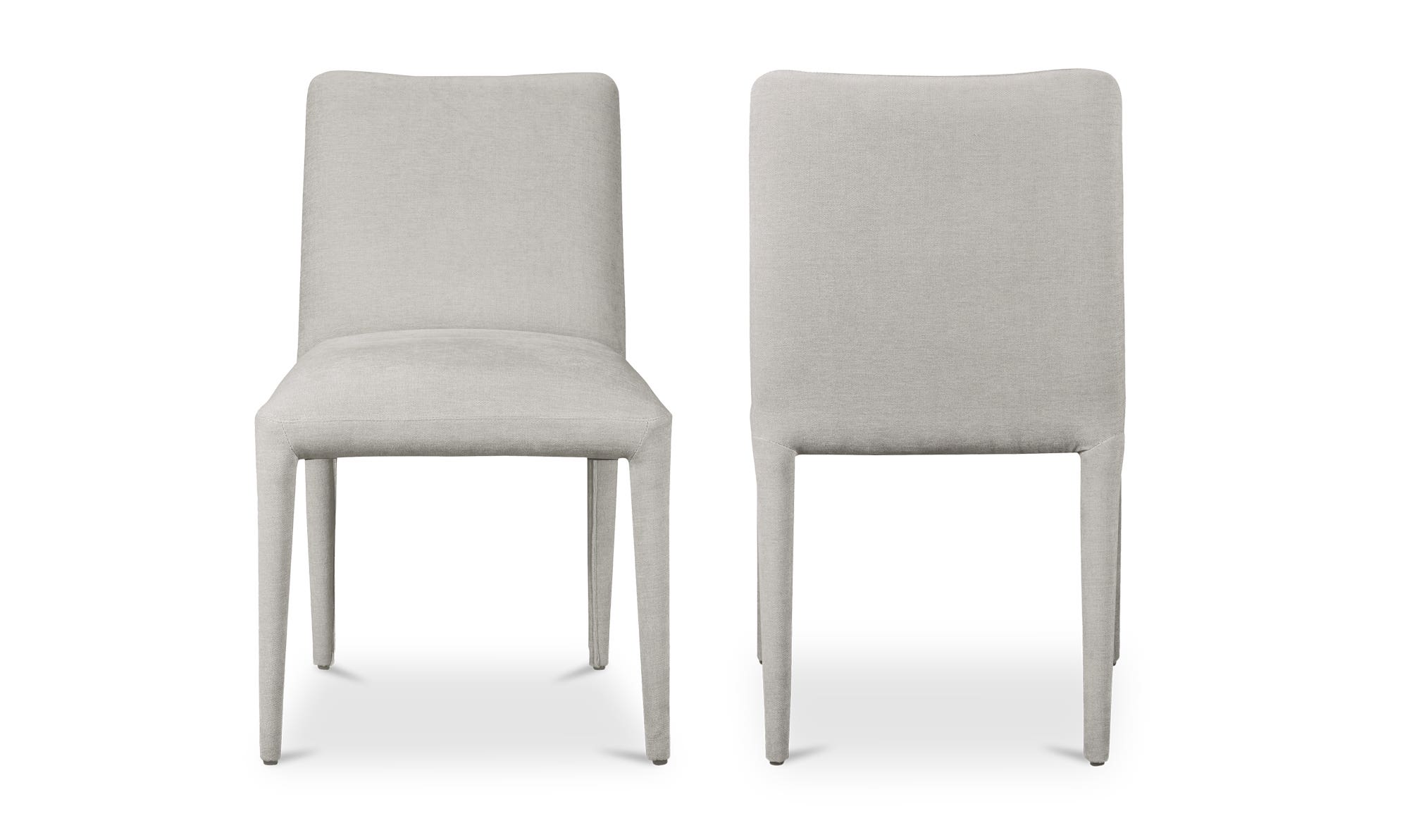 Moe's Calla Contemporary Dining Chair Set of 2 - Light Gray