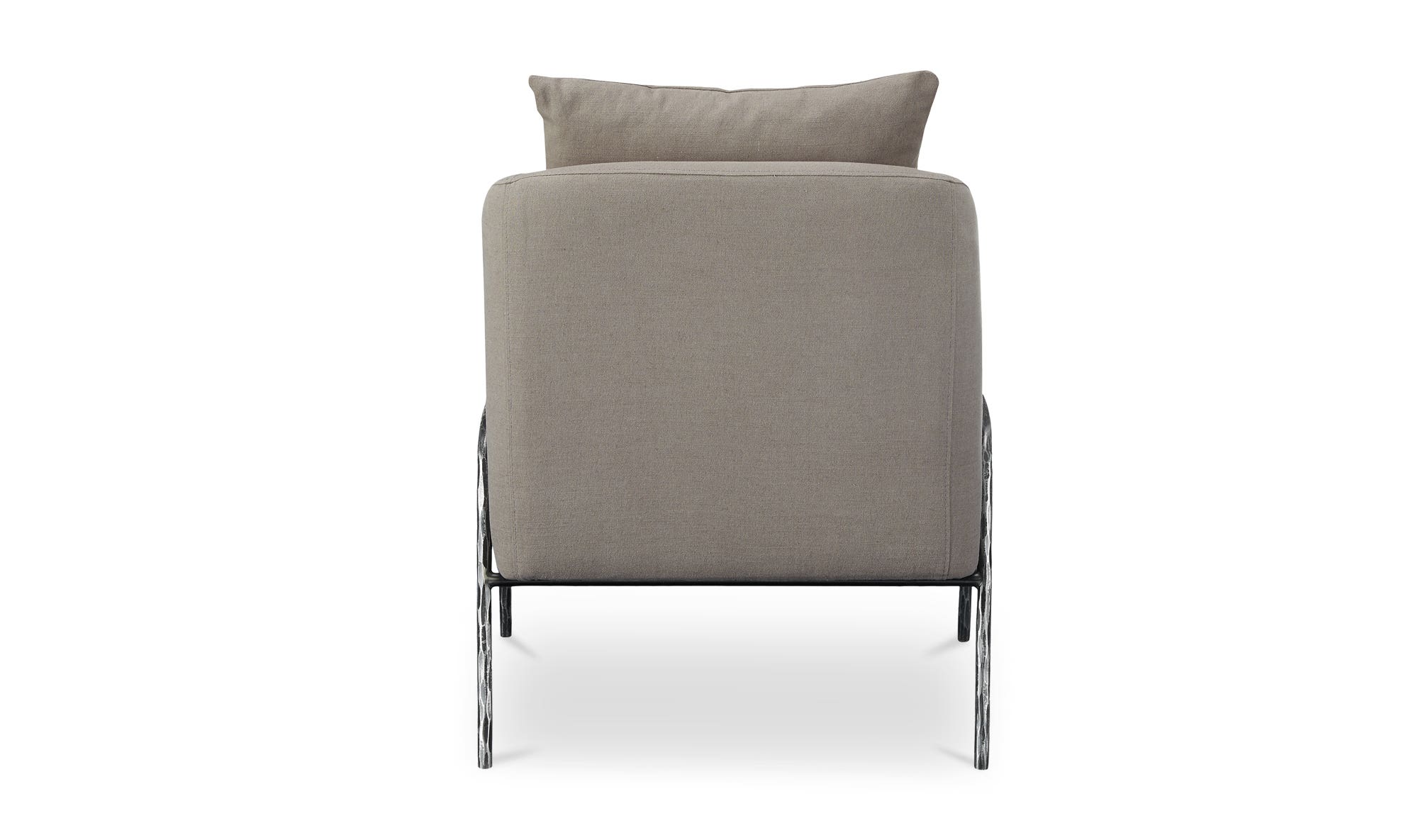 Moe's™ Archer Rustic Accent Chair - Light Gray Linen Blend