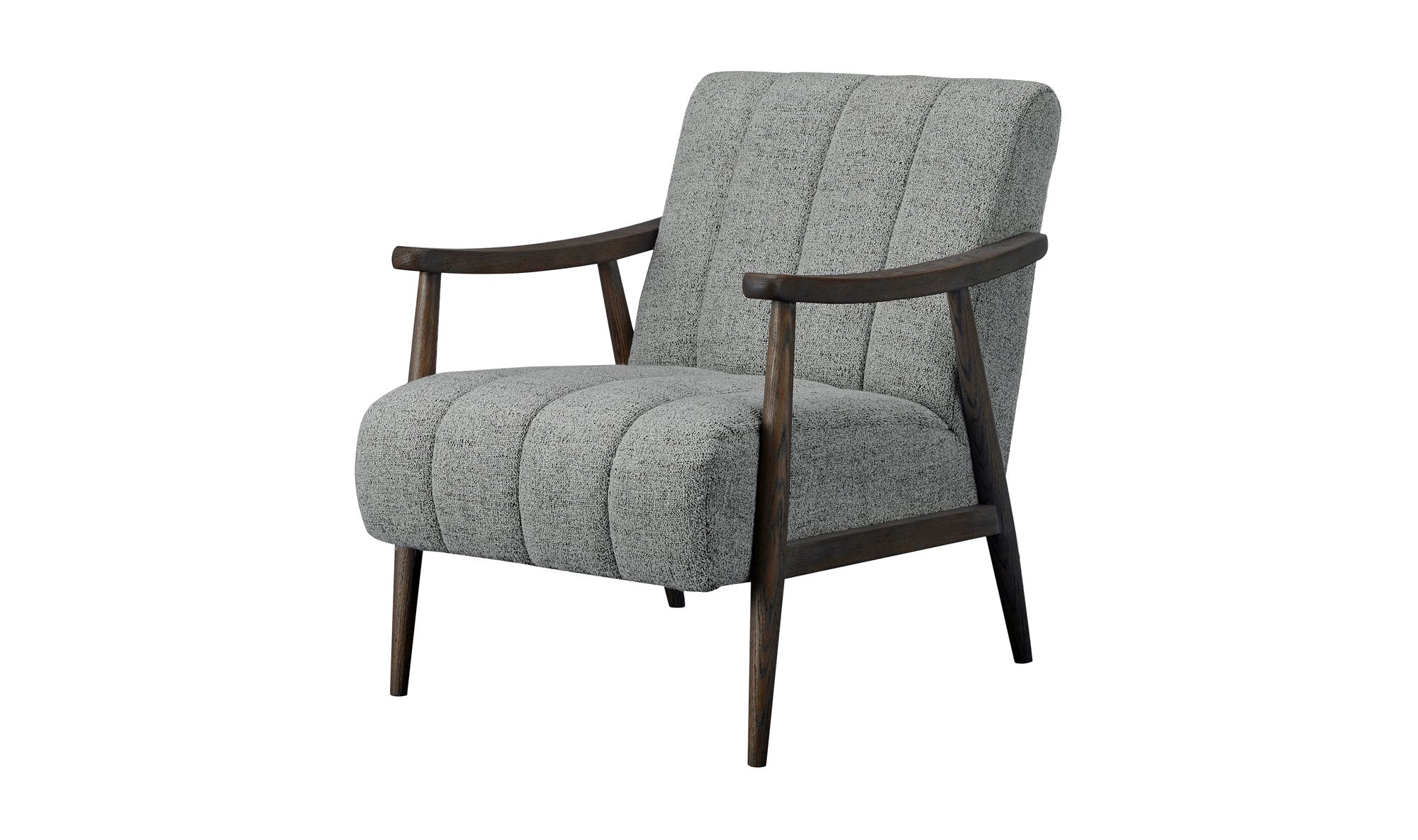 Moe's™ Aster Rustic Accent Chair - Pebbled Gray