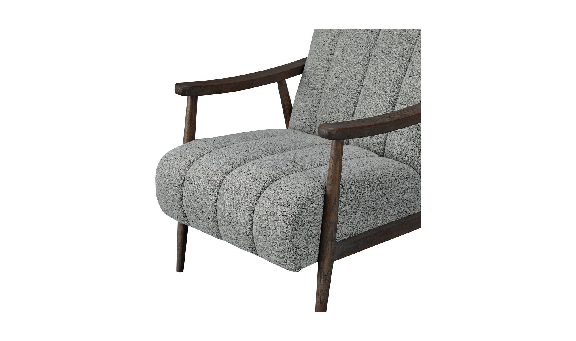 Moe's™ Aster Rustic Accent Chair - Pebbled Gray