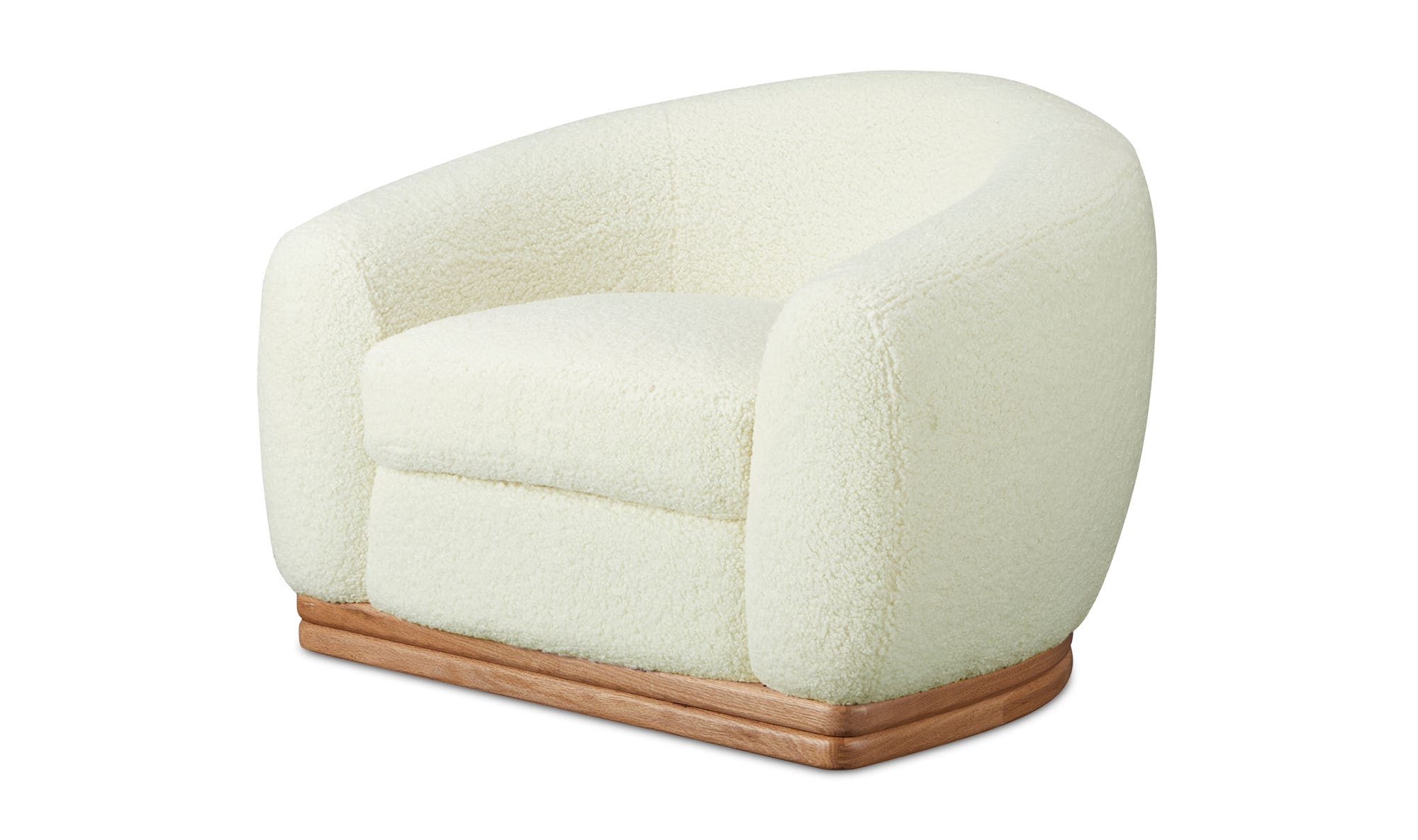 Moe's Marlowe Contemporary Lounge Chair - Cream