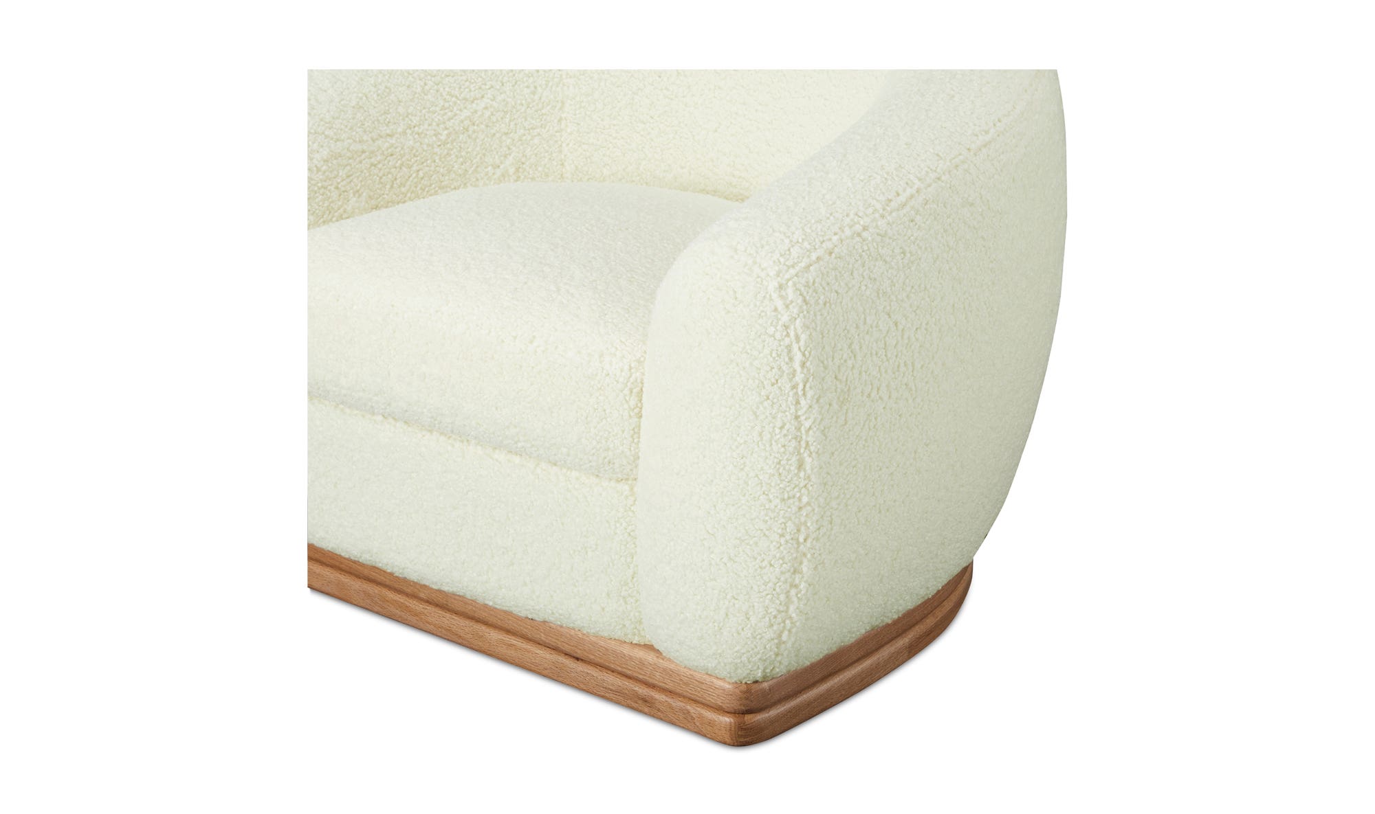 Moe's Marlowe Contemporary Lounge Chair - Cream