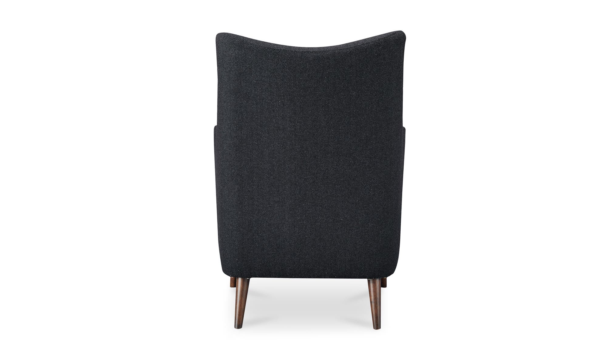 Moe's Fisher Rustic Armchair - Charcoal Wool Blend