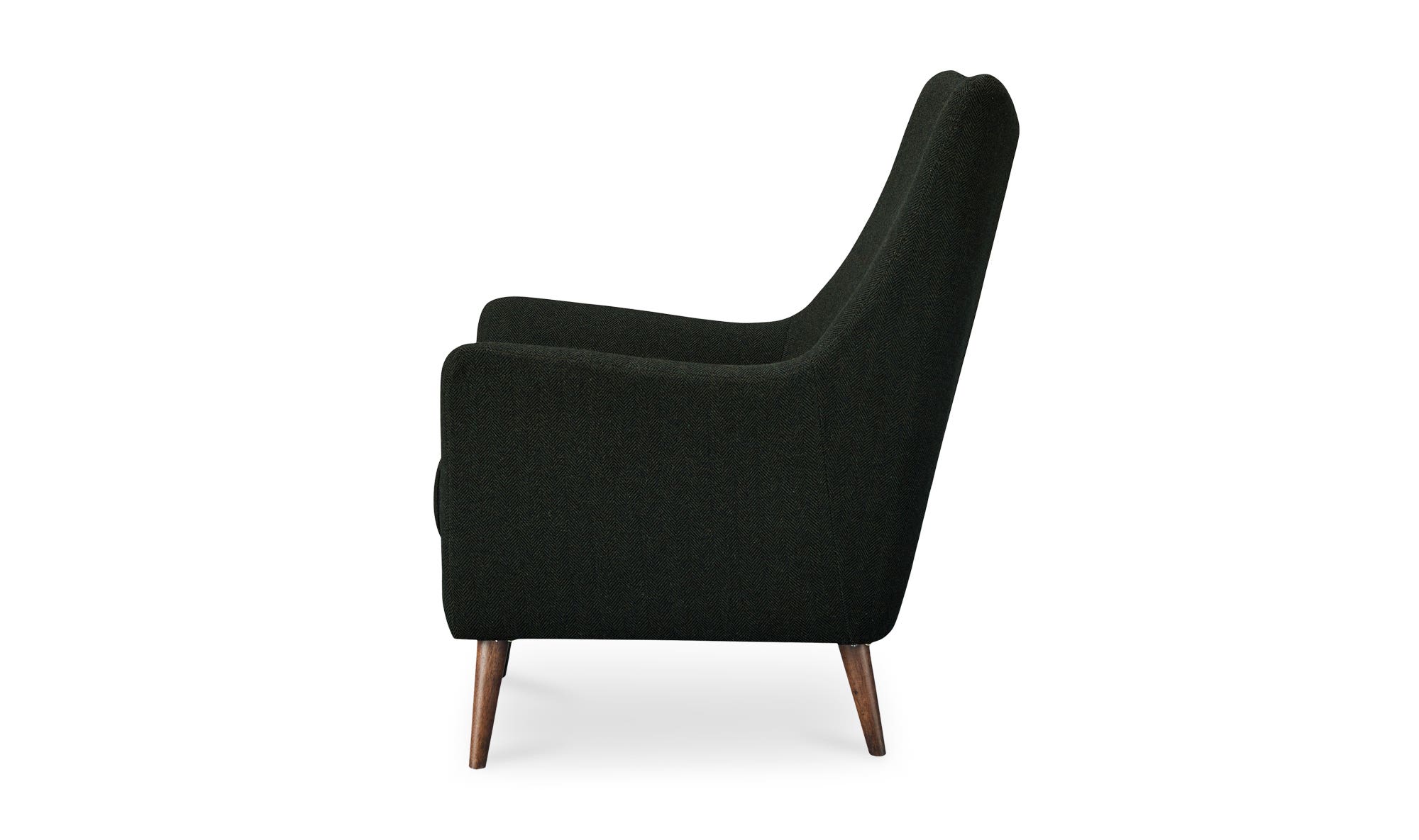 Moe's Fisher Rustic Armchair - Olive Wool Blend