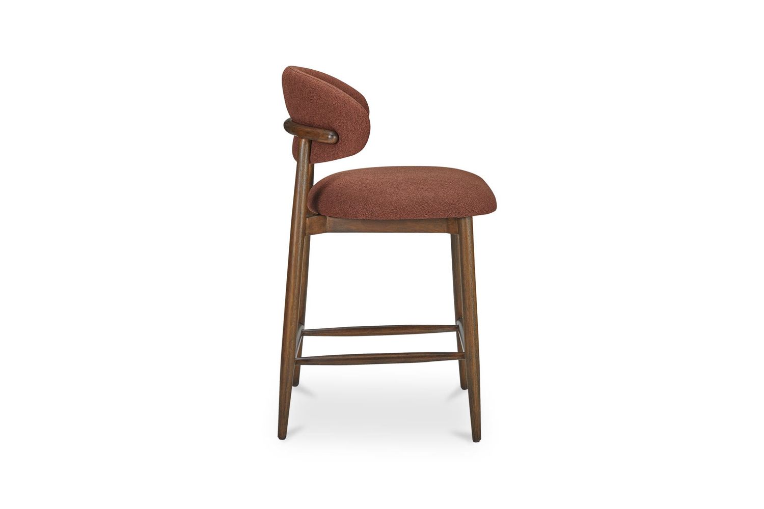 Moe's Ellie Mid-Century Modern Counter Stool - Rust