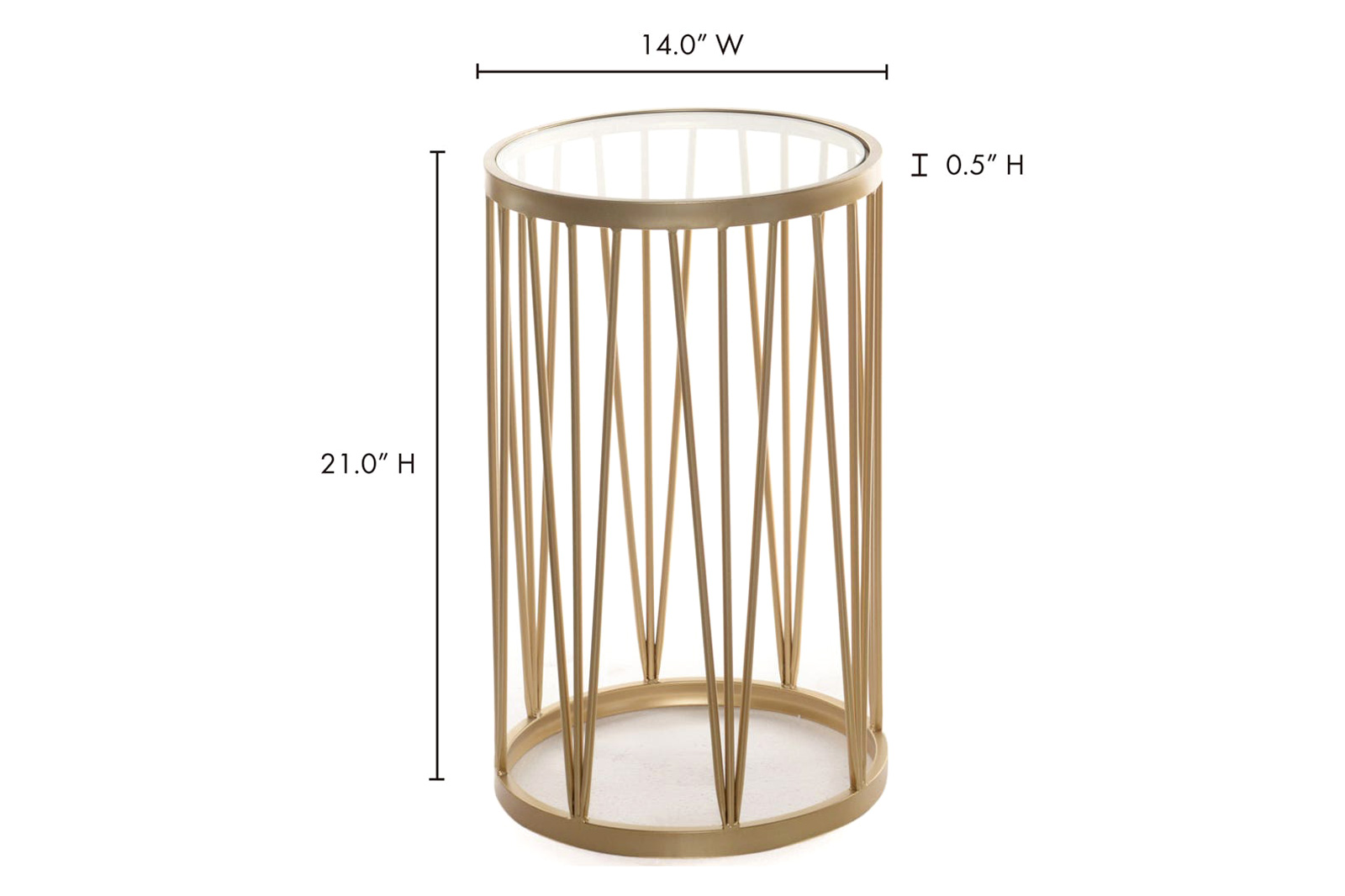 Moe's - Lali Accent Table in Clear