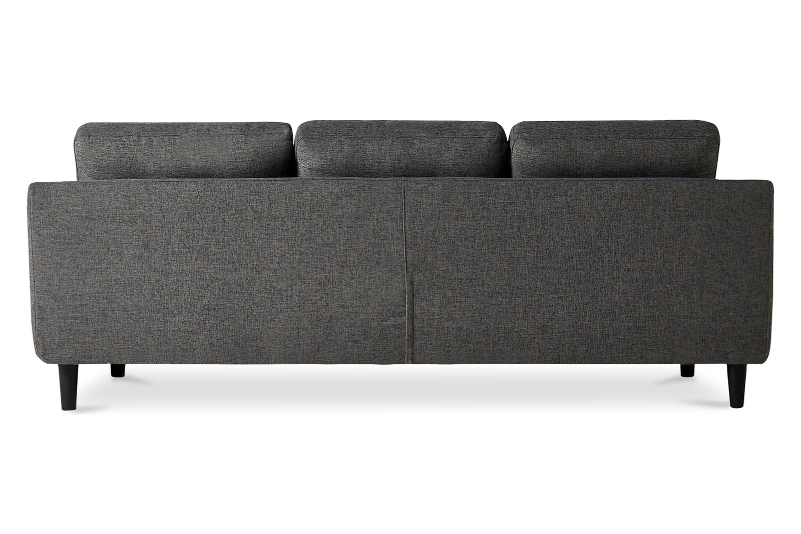 Moe's Belagio Sofa Bed With Chaise - Charcoal Gray, Left Facing