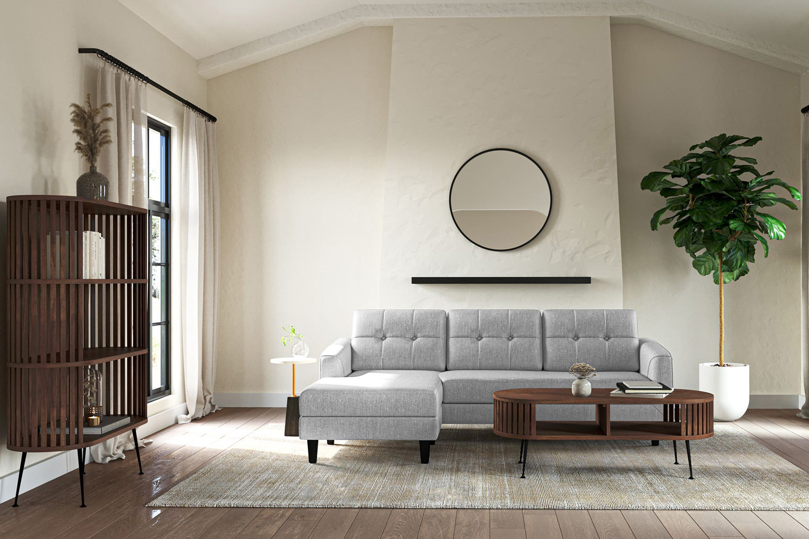 Moe's - Belagio Sofa Bed With Chaise