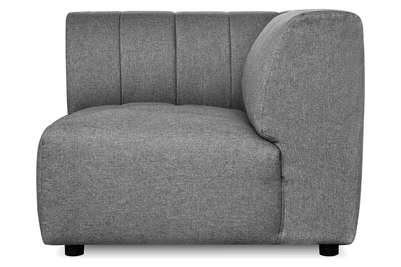 Moe's Lyric Left Arm Chair - Gray, Left Arm