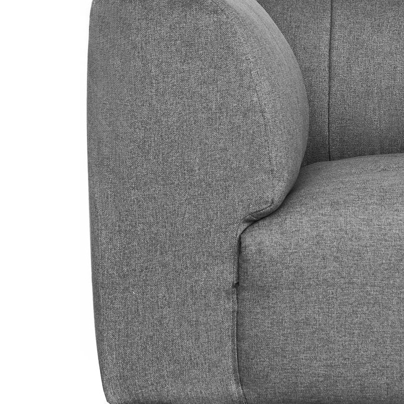 Moe's Lyric Corner Chair - Gray