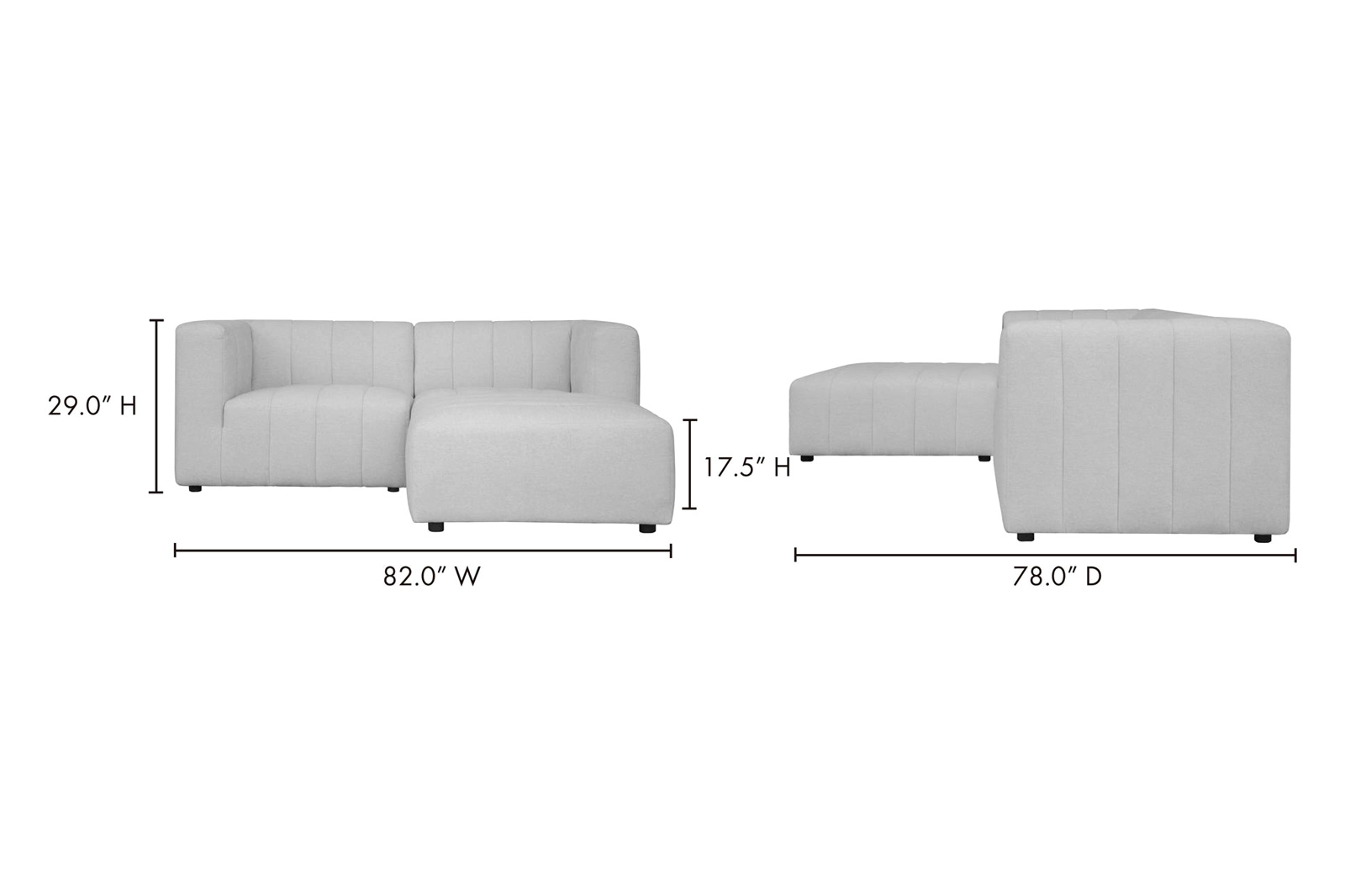 Moe's Lyric Nook Modular Sectional - Beige