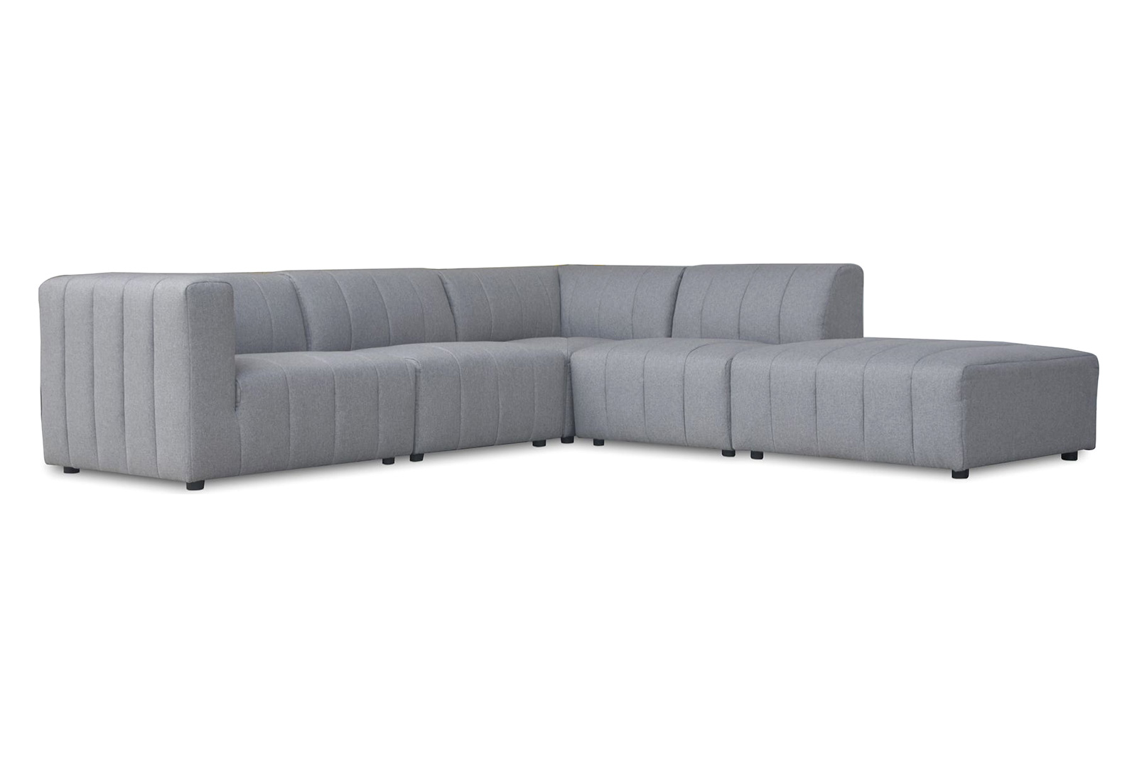 Moe's Lyric Dream Modular Sectional - Gray, Right Chaise