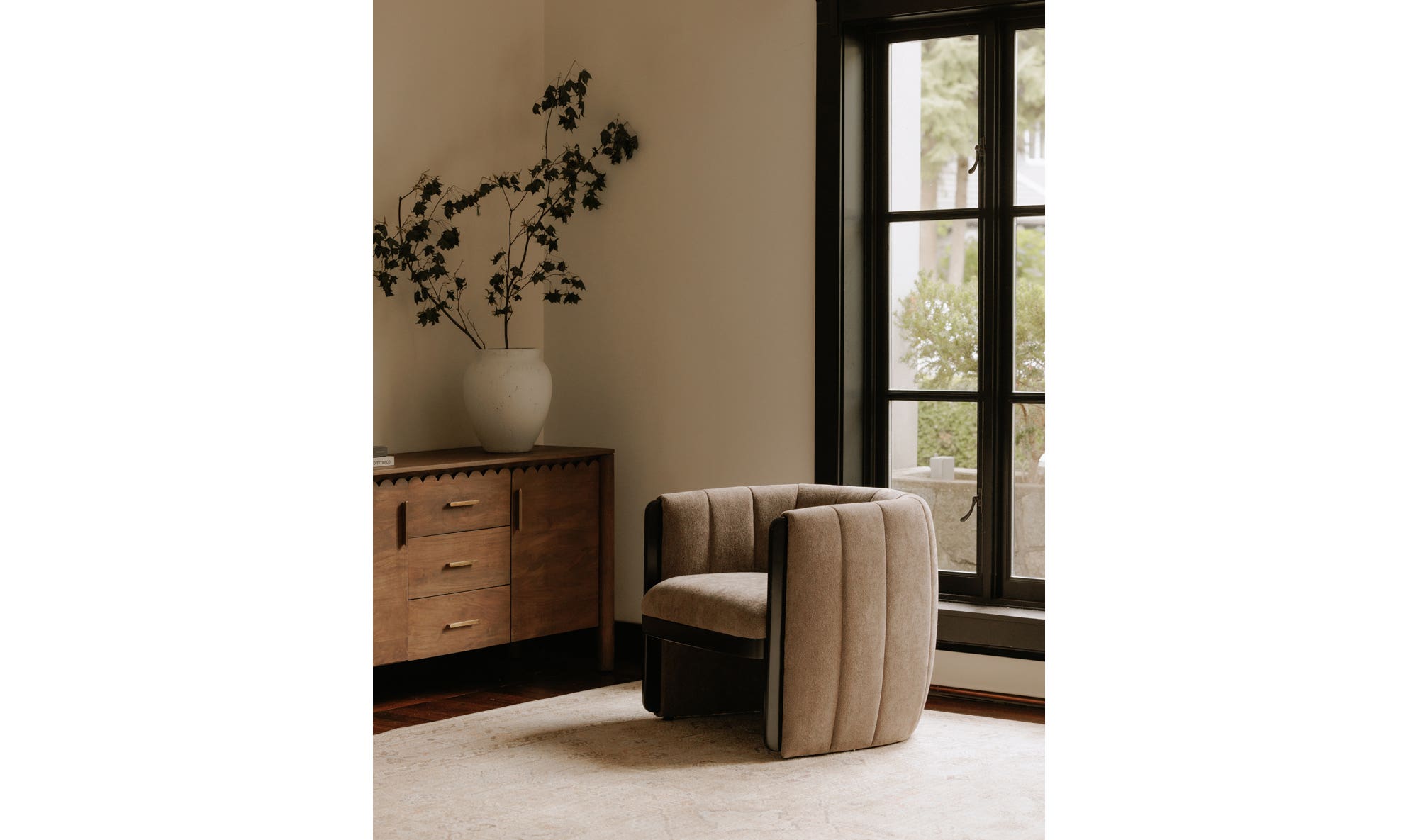 Moe's™ Francis Contemporary Accent Chair - Taupe