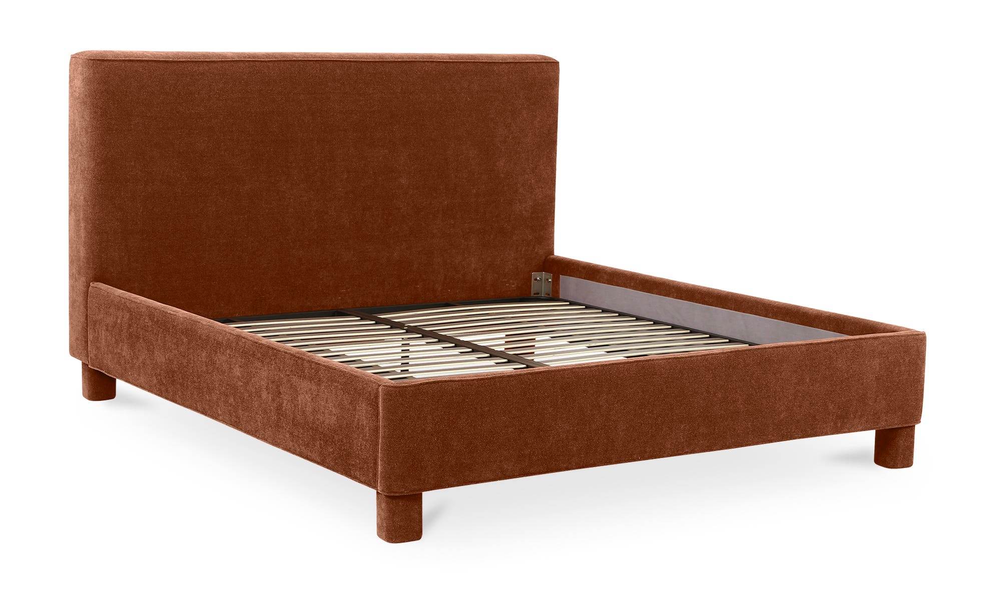 Moe's Ichigo Modern Queen Size Bed - Deep Orange