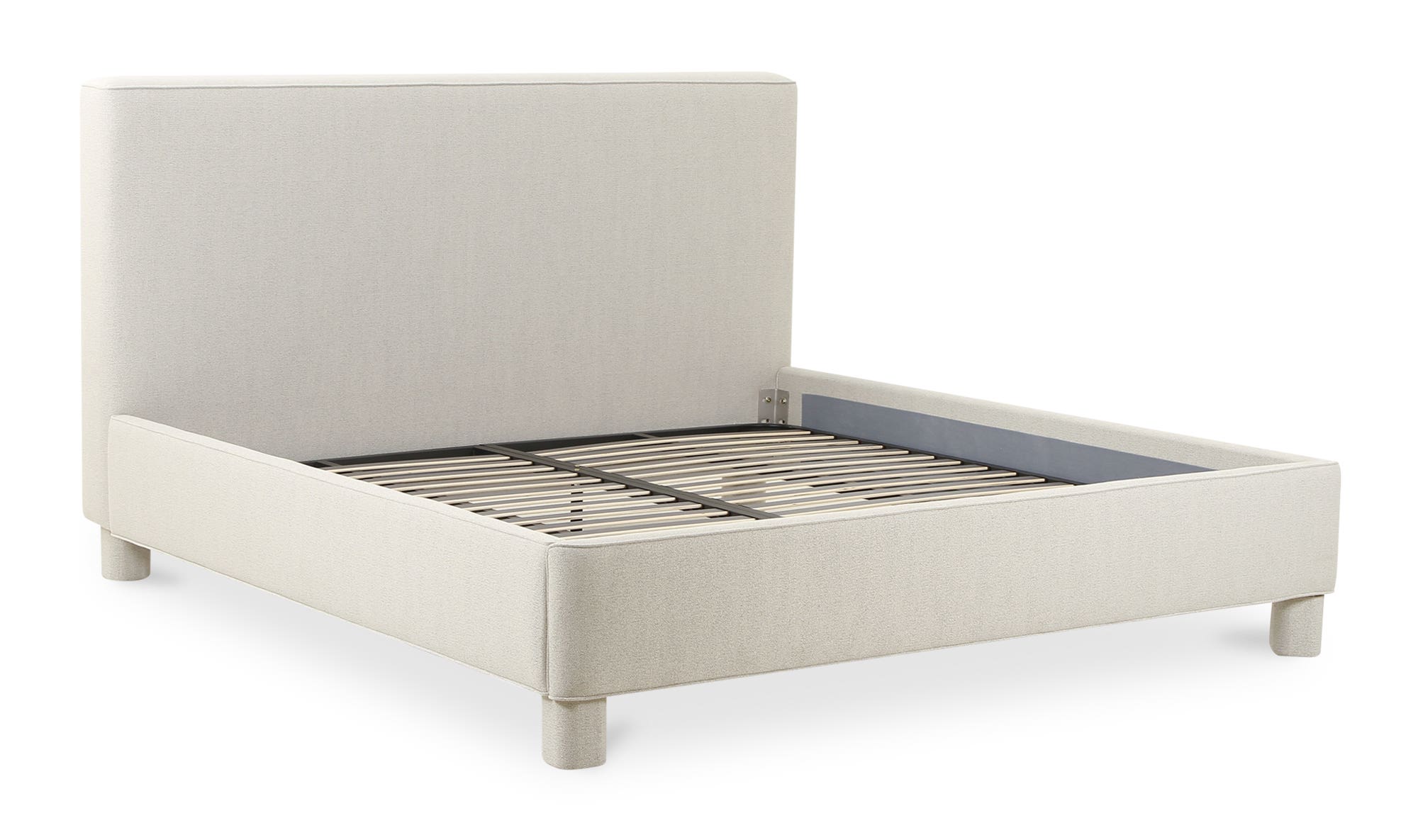 Moe's Ichigo Modern Queen Size Bed - Light Gray