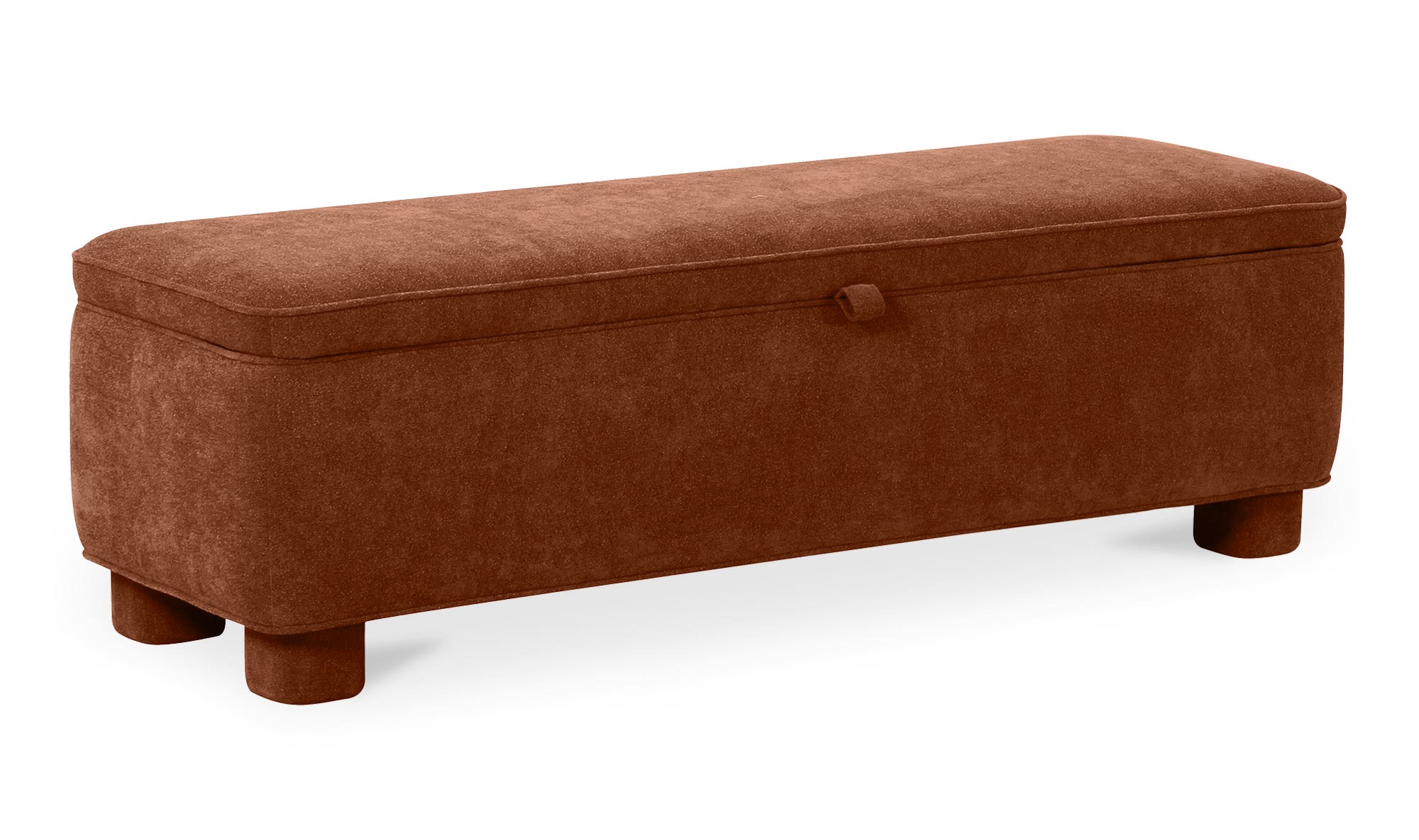 Moe's Ichigo Modern Storage Bench - Deep Orange