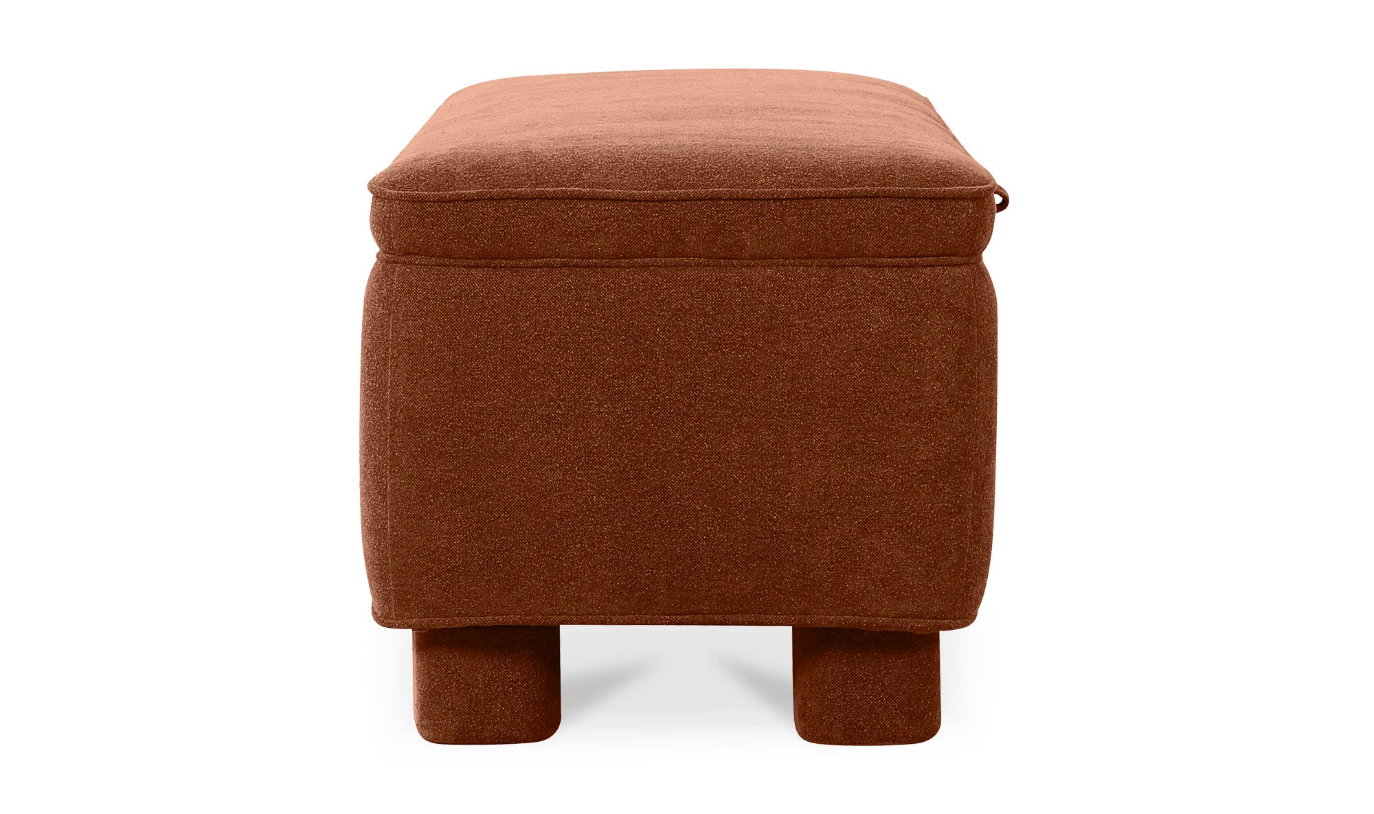 Moe's Ichigo Modern Storage Bench - Deep Orange