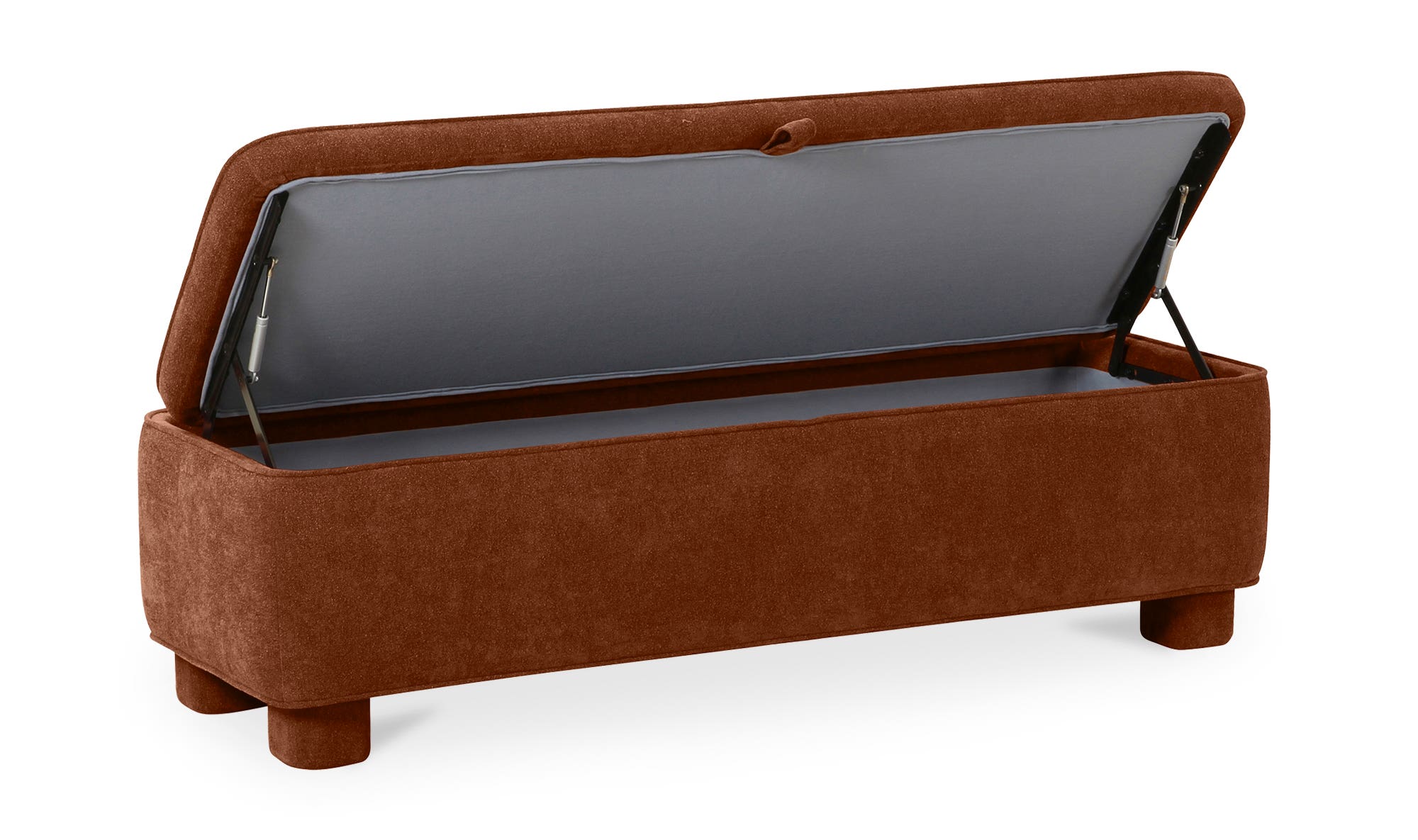 Moe's Ichigo Modern Storage Bench - Deep Orange