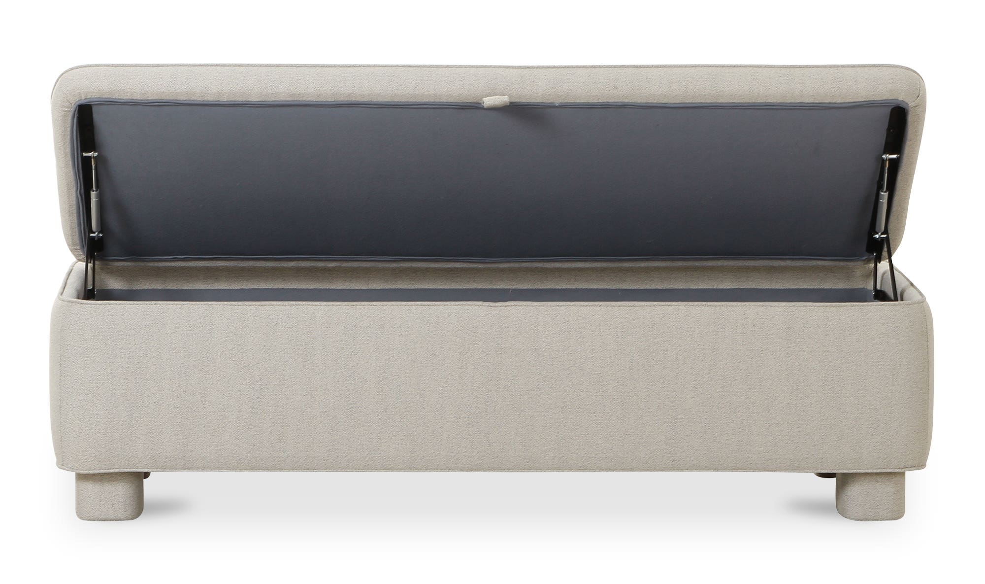 Moe's Ichigo Modern Storage Bench - Light Gray