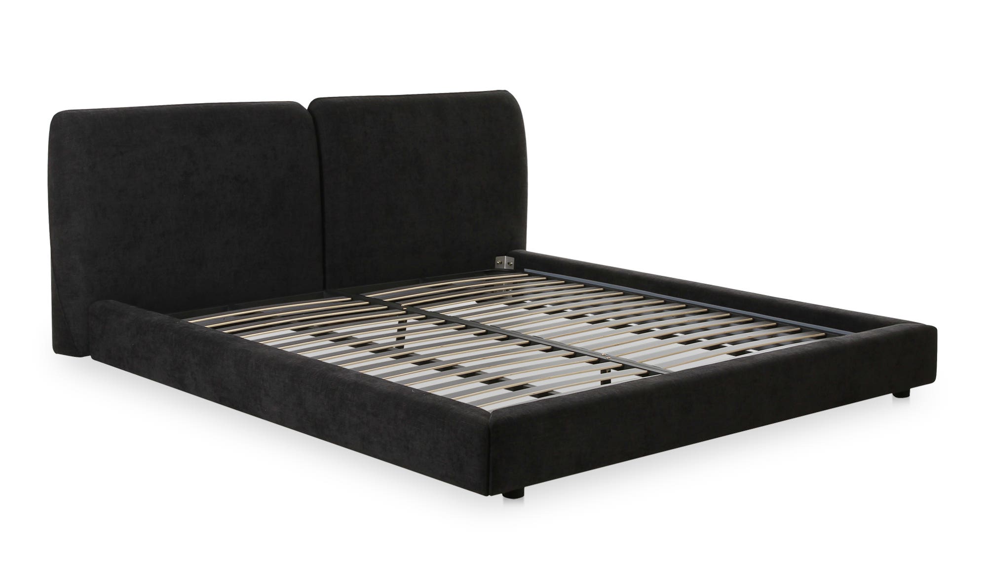 Moe's Zeppelin Contemporary King Size Bed - Heather Black