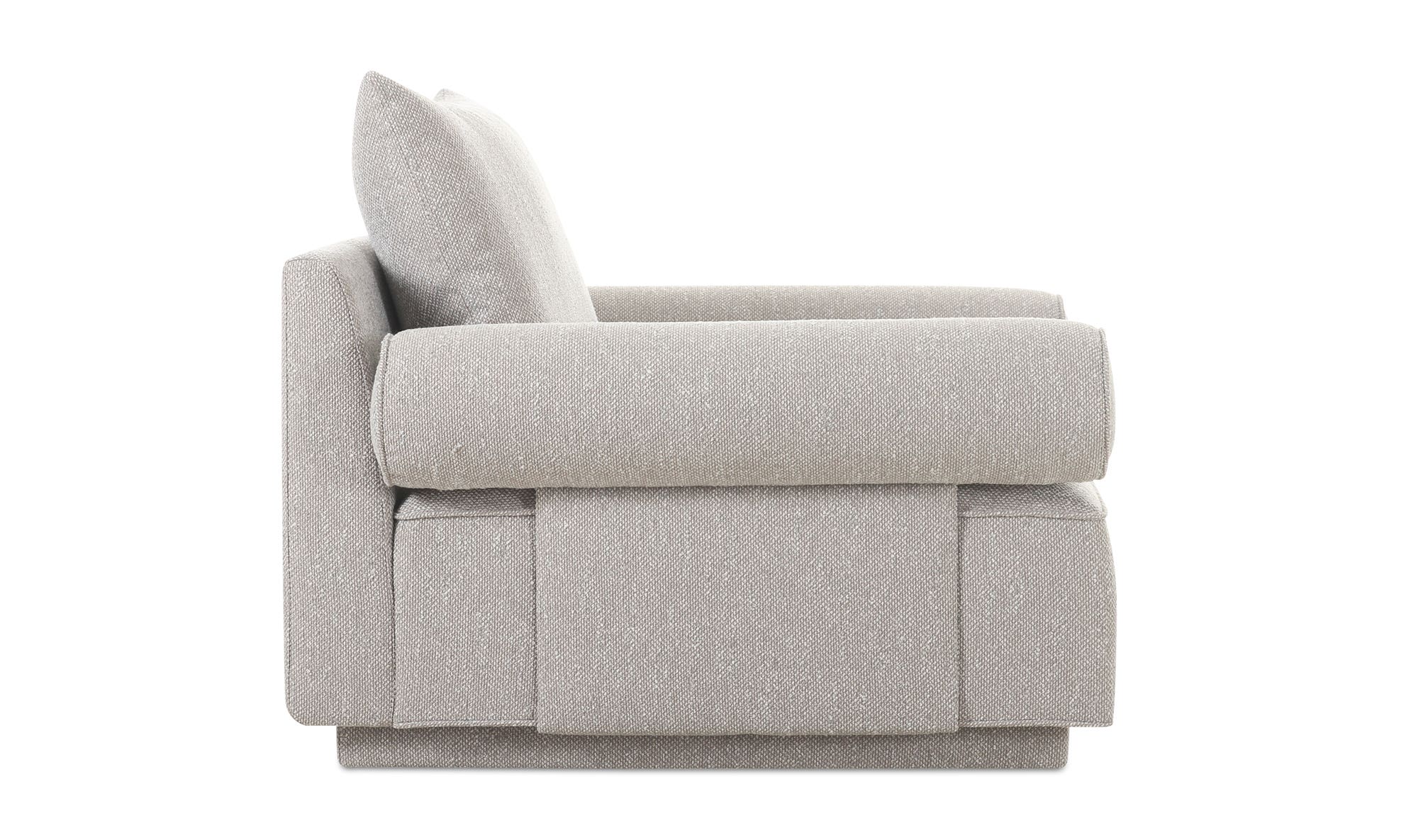 Moe's Rosello Contemporary Armchair - Light Gray