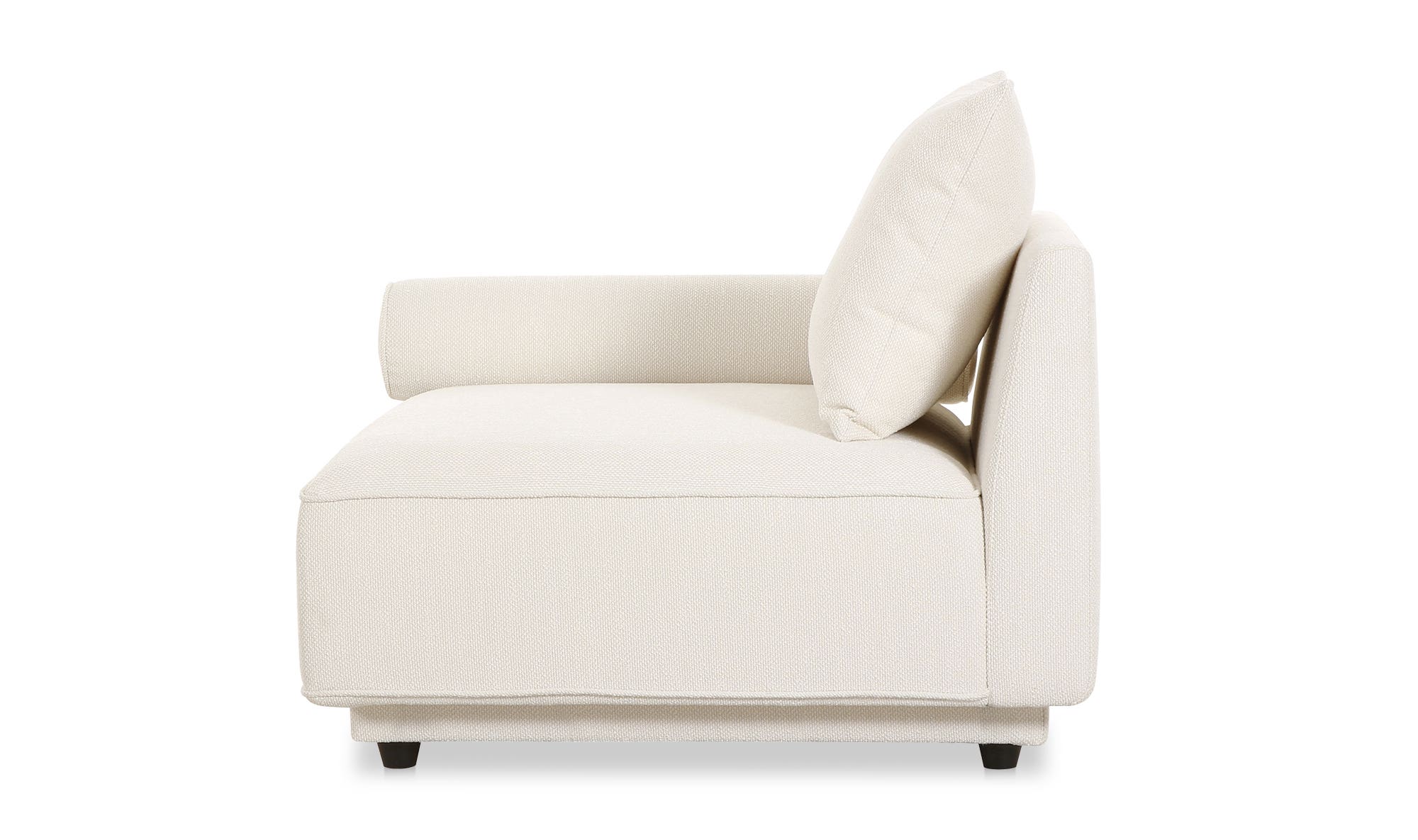 Moe's Rosello Contemporary Left Arm Chair - White