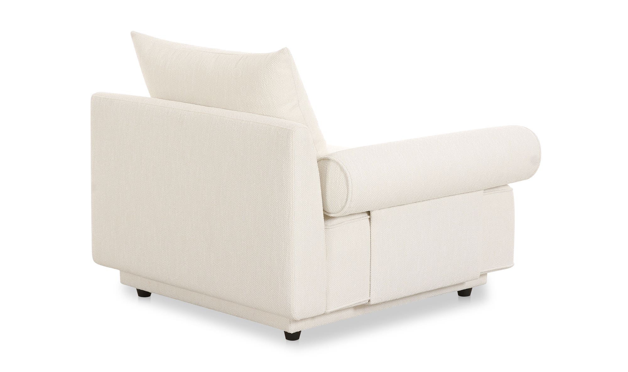 Moe's Rosello Contemporary Left Arm Chair - White