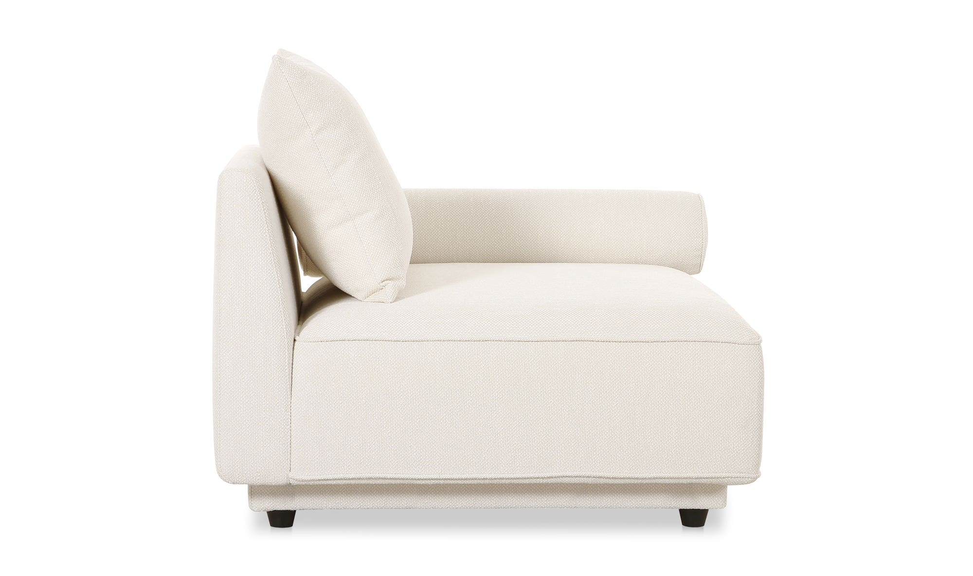 Moe's Rosello Contemporary Right Arm Chair - White