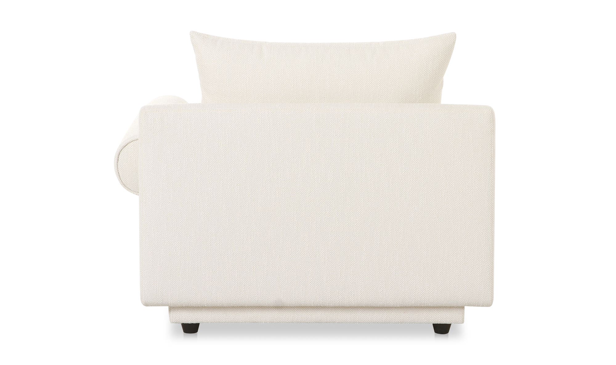 Moe's Rosello Contemporary Right Arm Chair - White