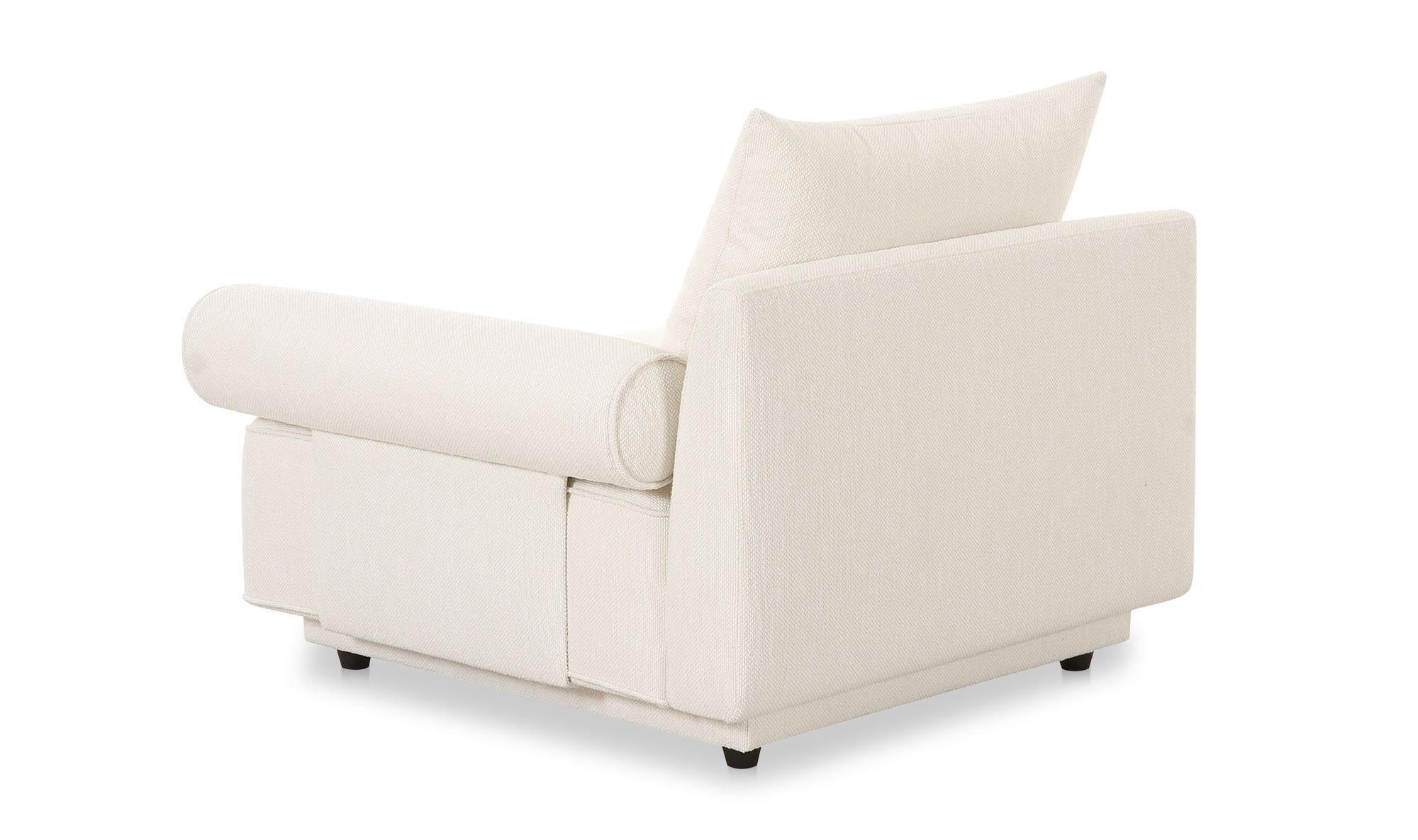 Moe's Rosello Contemporary Right Arm Chair - White