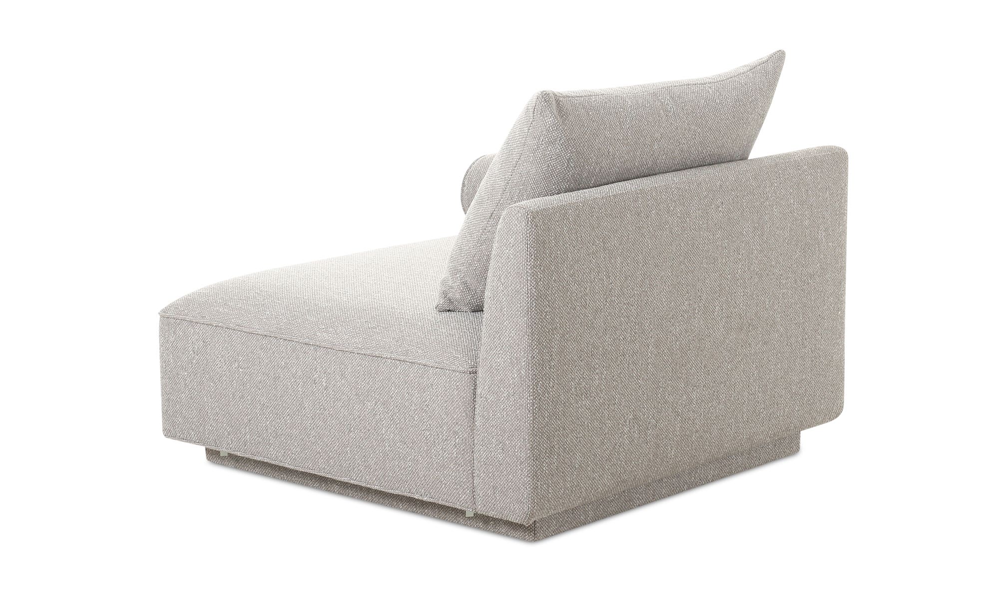 Moe's Rosello Contemporary Right Arm Chair - Light Gray