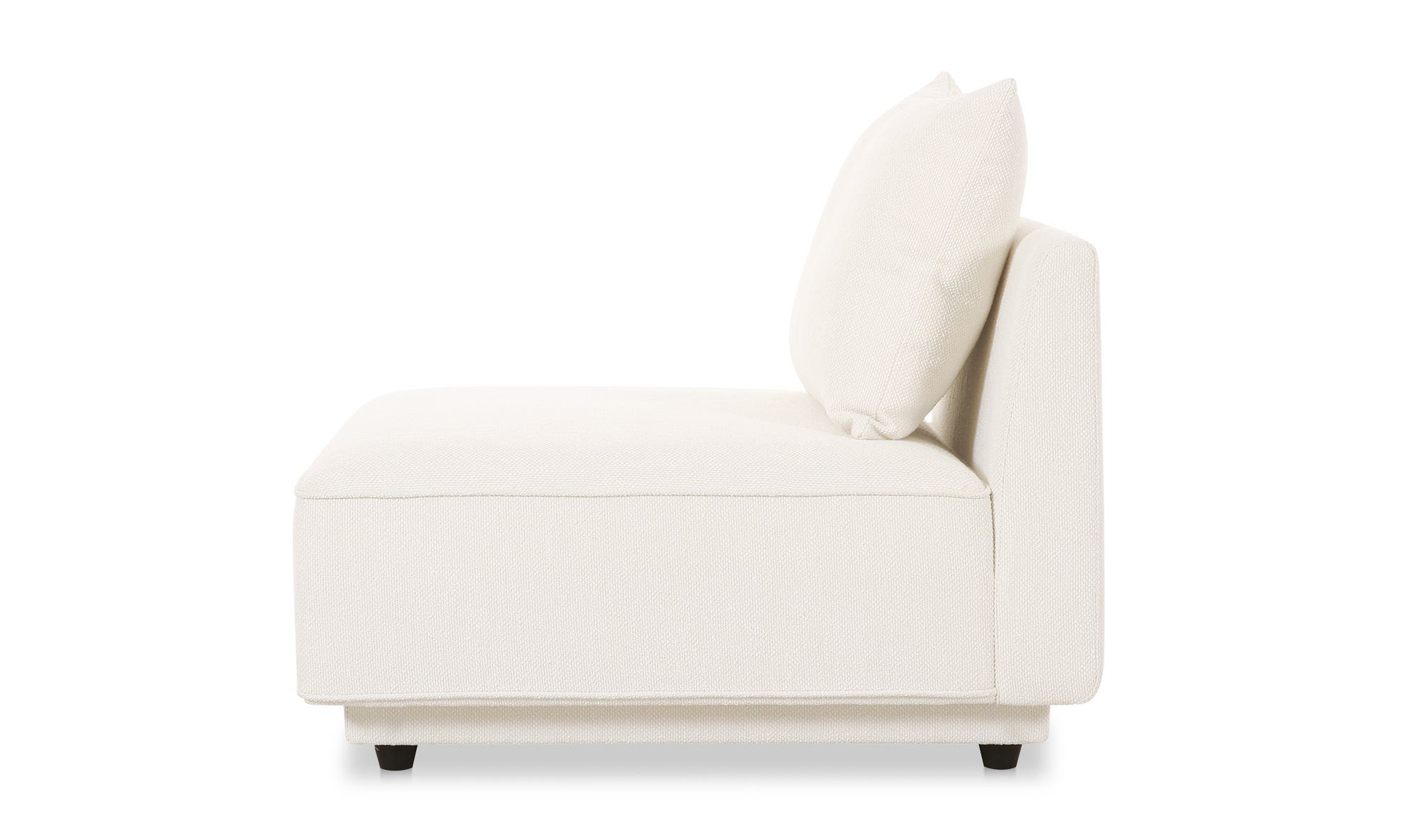 Moe's Rosello Contemporary Slipper Chair - White