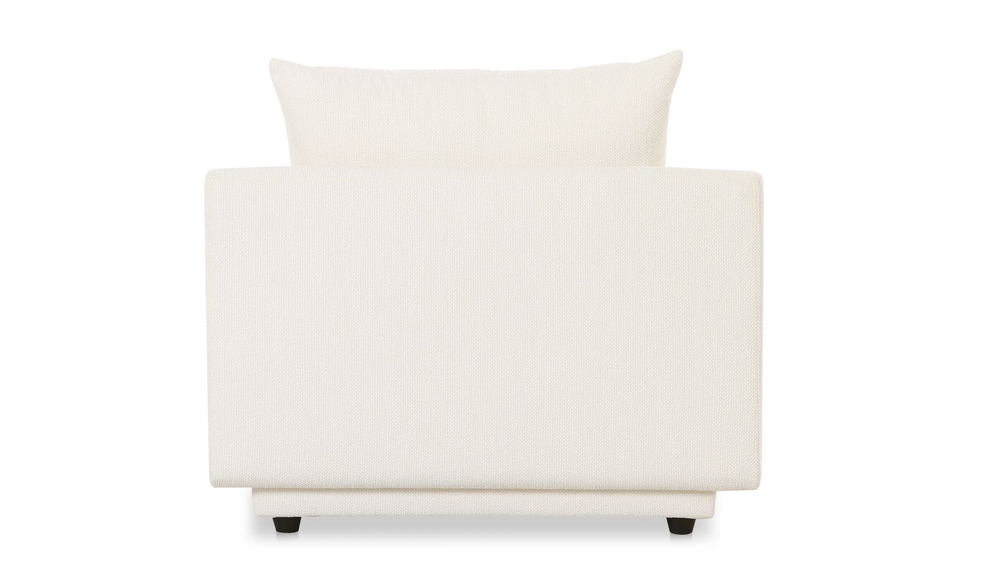 Moe's Rosello Contemporary Slipper Chair - White