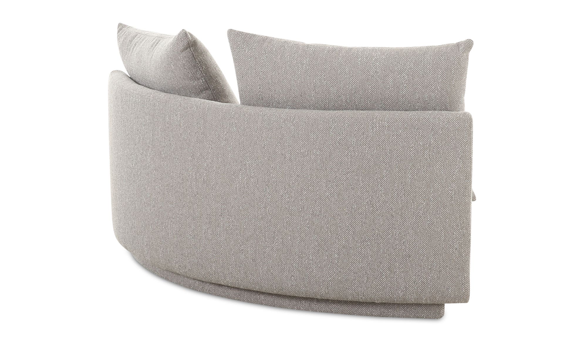 Moe's Rosello Contemporary Corner Chair - Light Gray