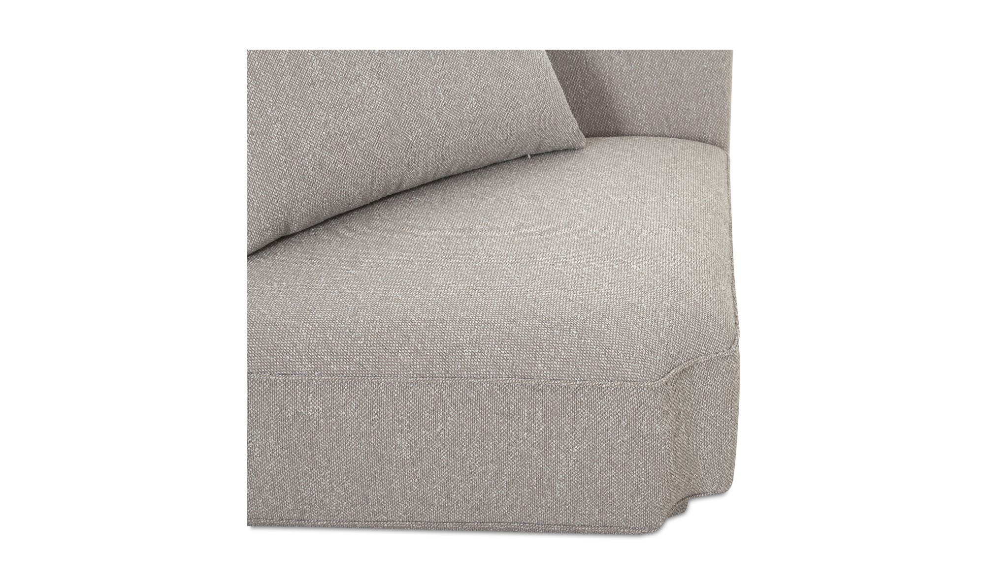 Moe's Rosello Contemporary Corner Chair - Light Gray