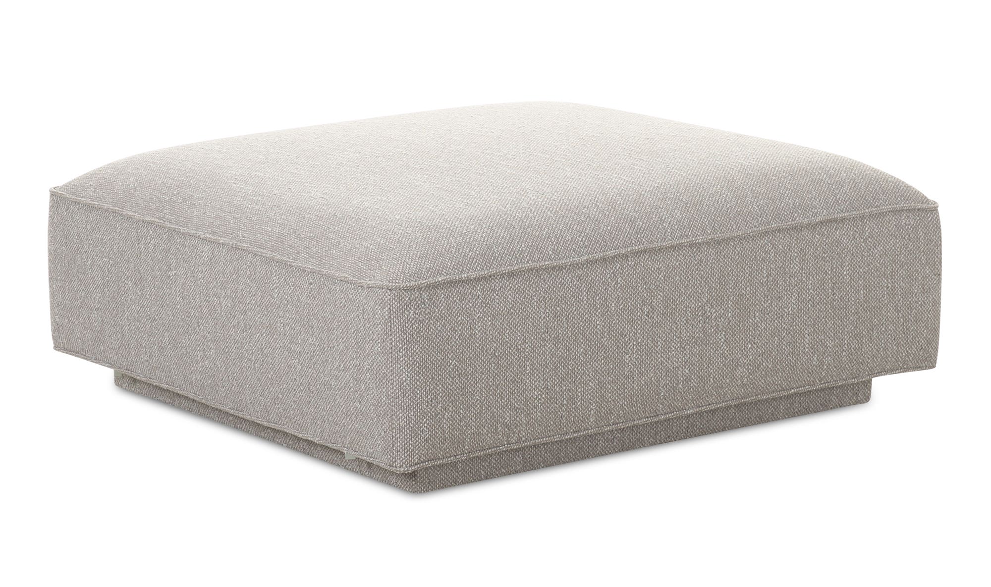 Moe's Rosello Contemporary Ottoman - Light Gray