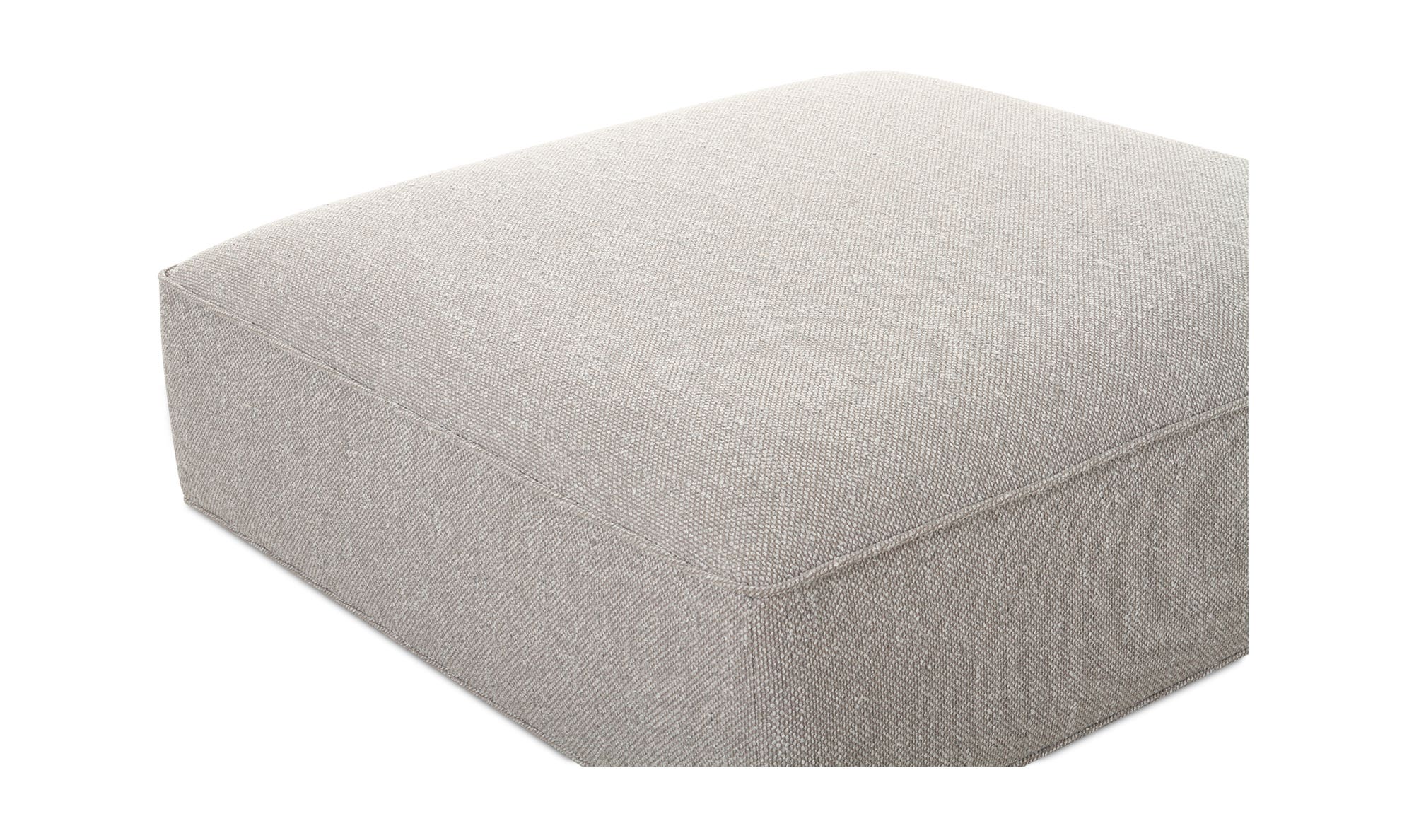 Moe's Rosello Contemporary Ottoman - Light Gray