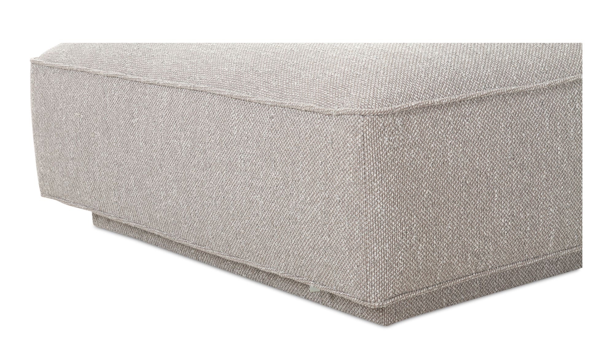 Moe's Rosello Contemporary Ottoman - Light Gray