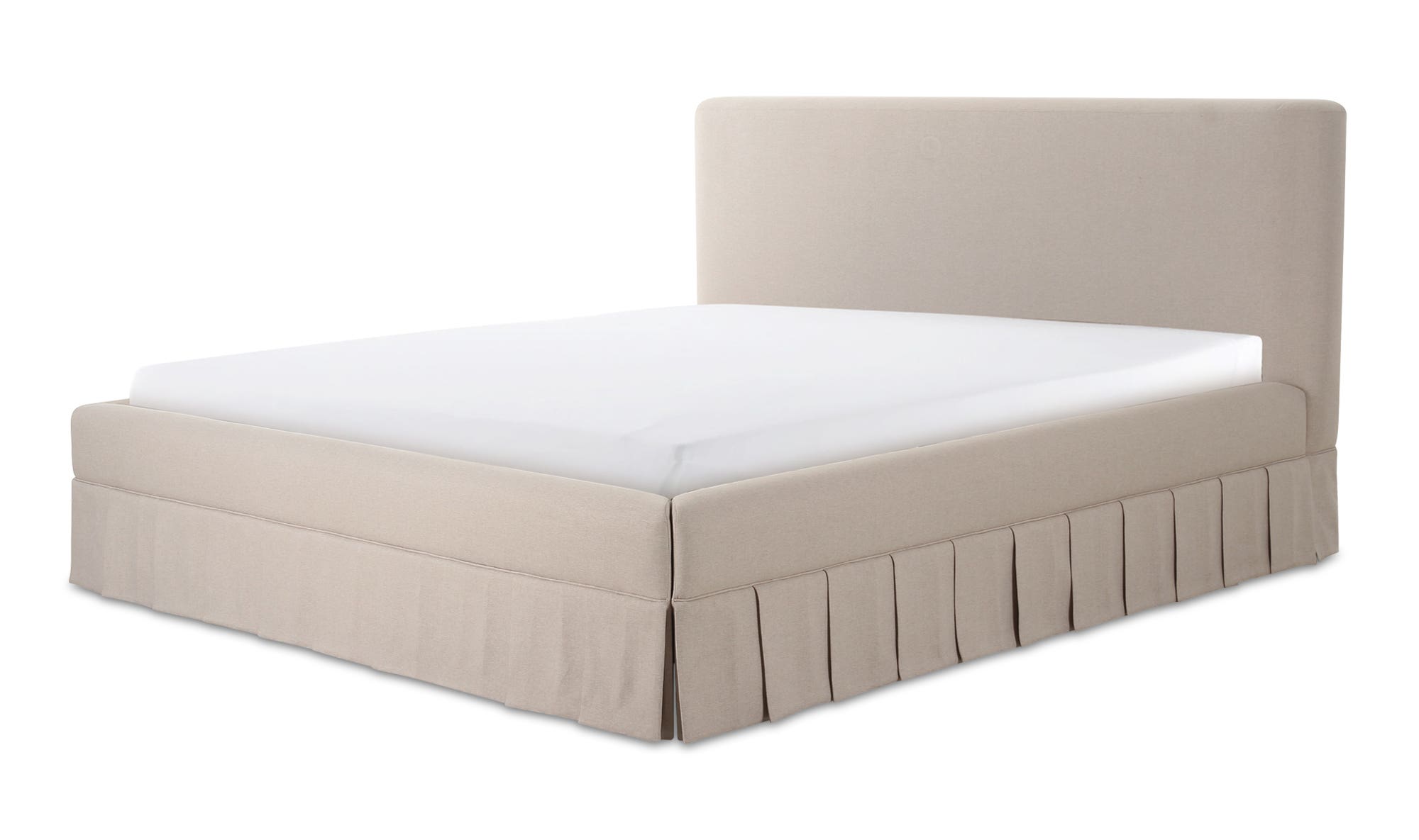 Moe's Maren Contemporary Queen Size Bed - Beige