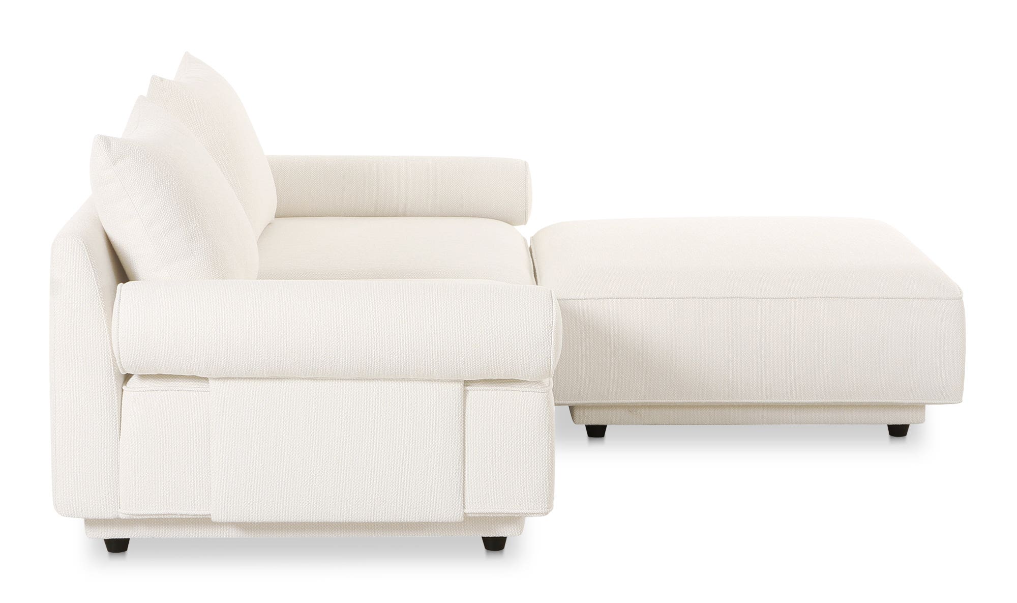 Moe's - Rosello Lounge Contemporary Sectional in White