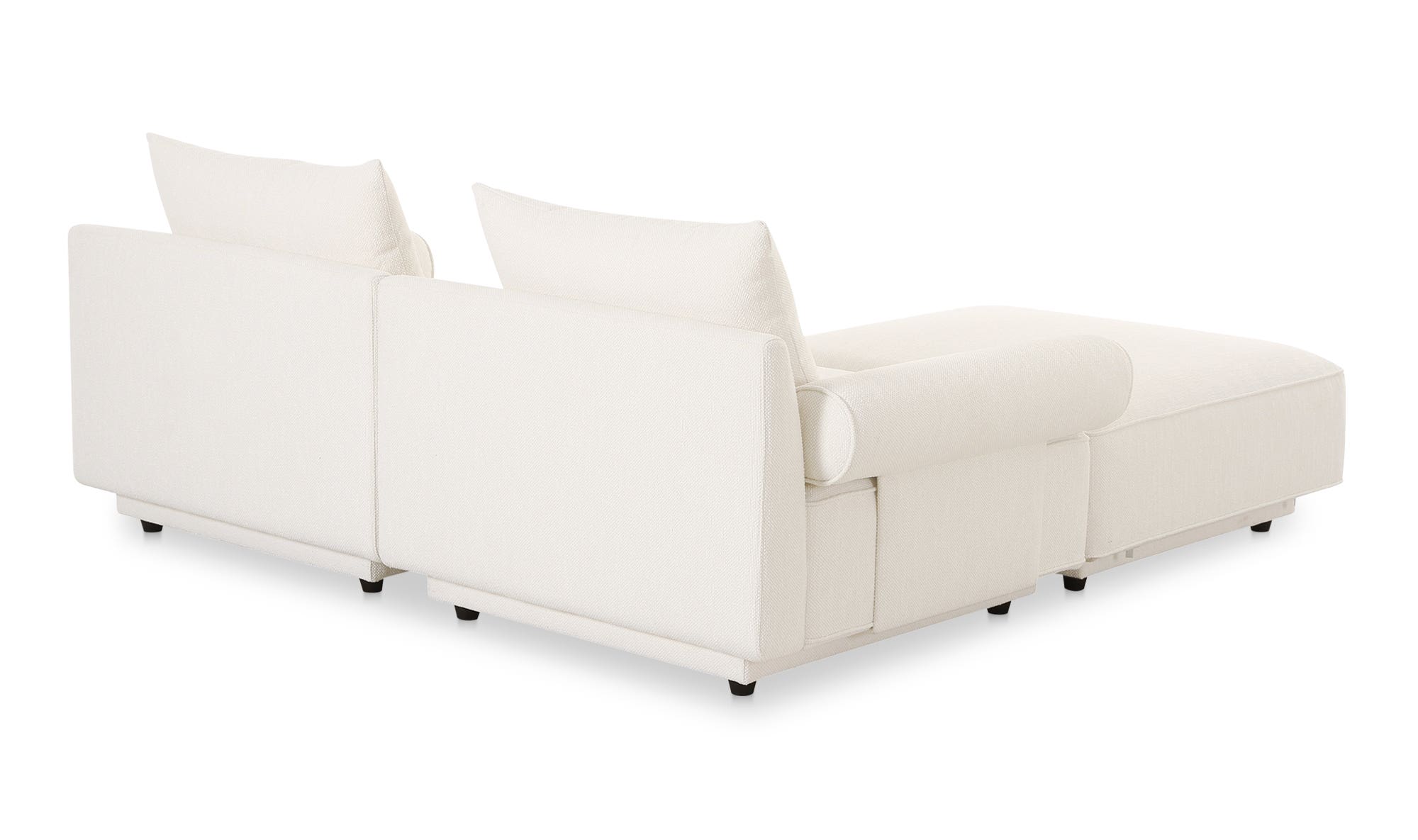 Moe's - Rosello Lounge Contemporary Sectional in White