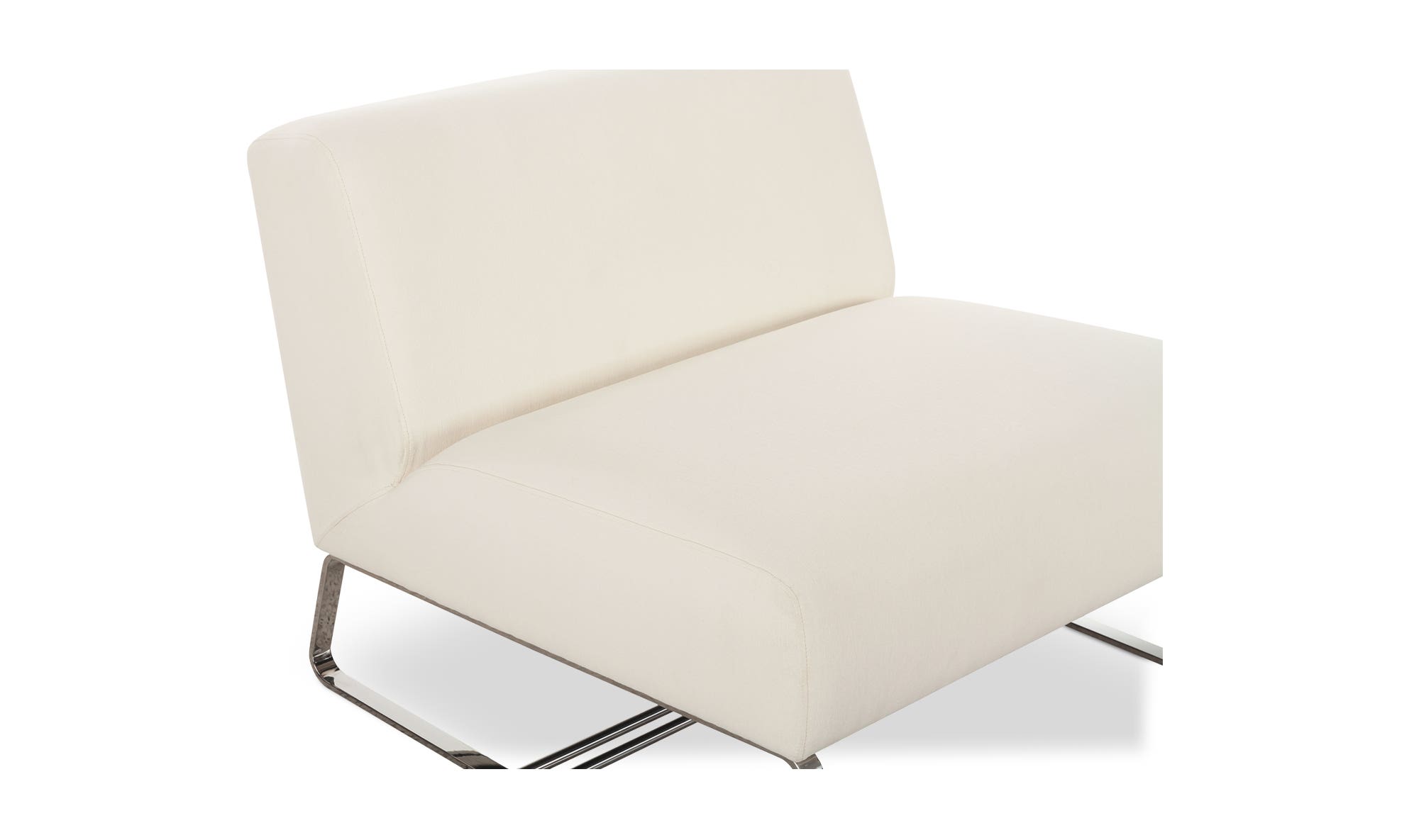 Moe's Jules Modern Outdoor Accent Chair - Off White