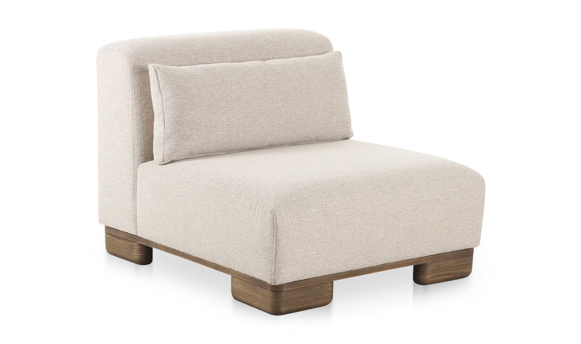 Moe's - June Rustic Slipper Chair in Oatmeal