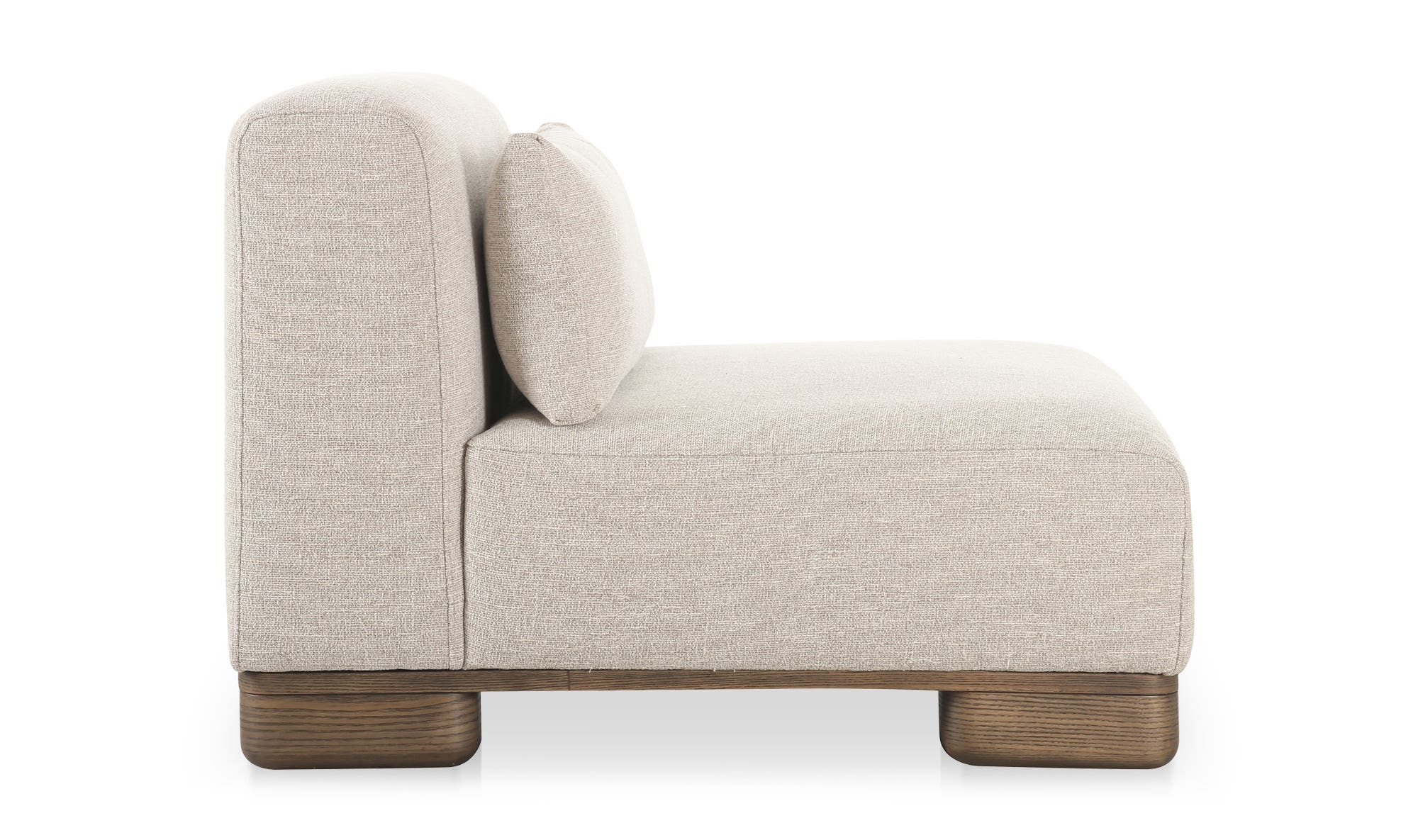 Moe's - June Rustic Slipper Chair in Oatmeal